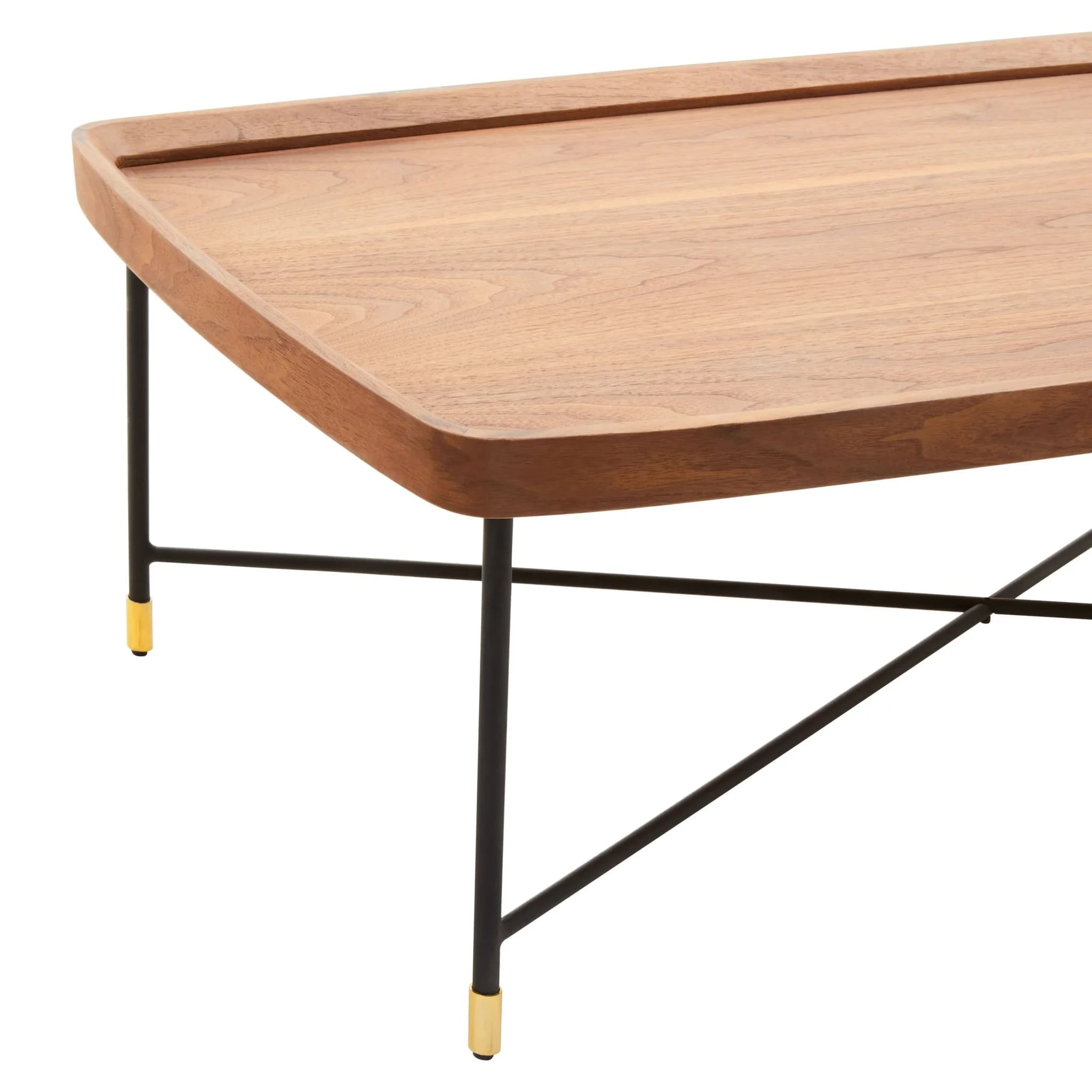 Doha Walnut Veneer Rectangular Coffee Table - Tables, photo 4 of 7