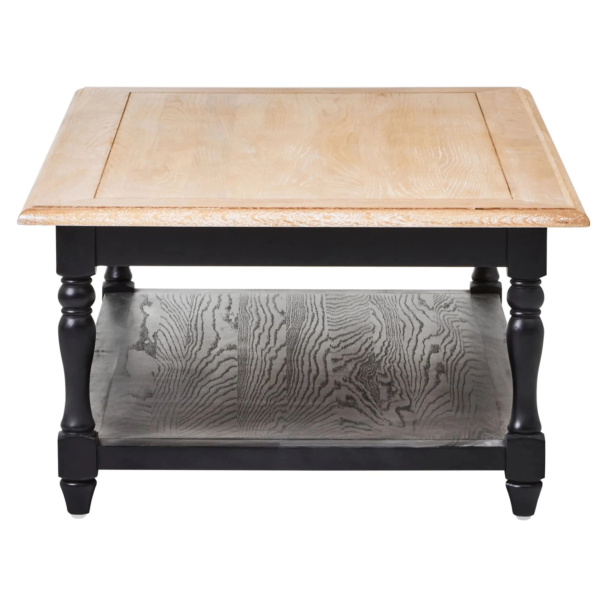 Kensington Townhouse Grey Wash and Antique Black Rectangular Coffee Table - Tables, photo 7 of 8