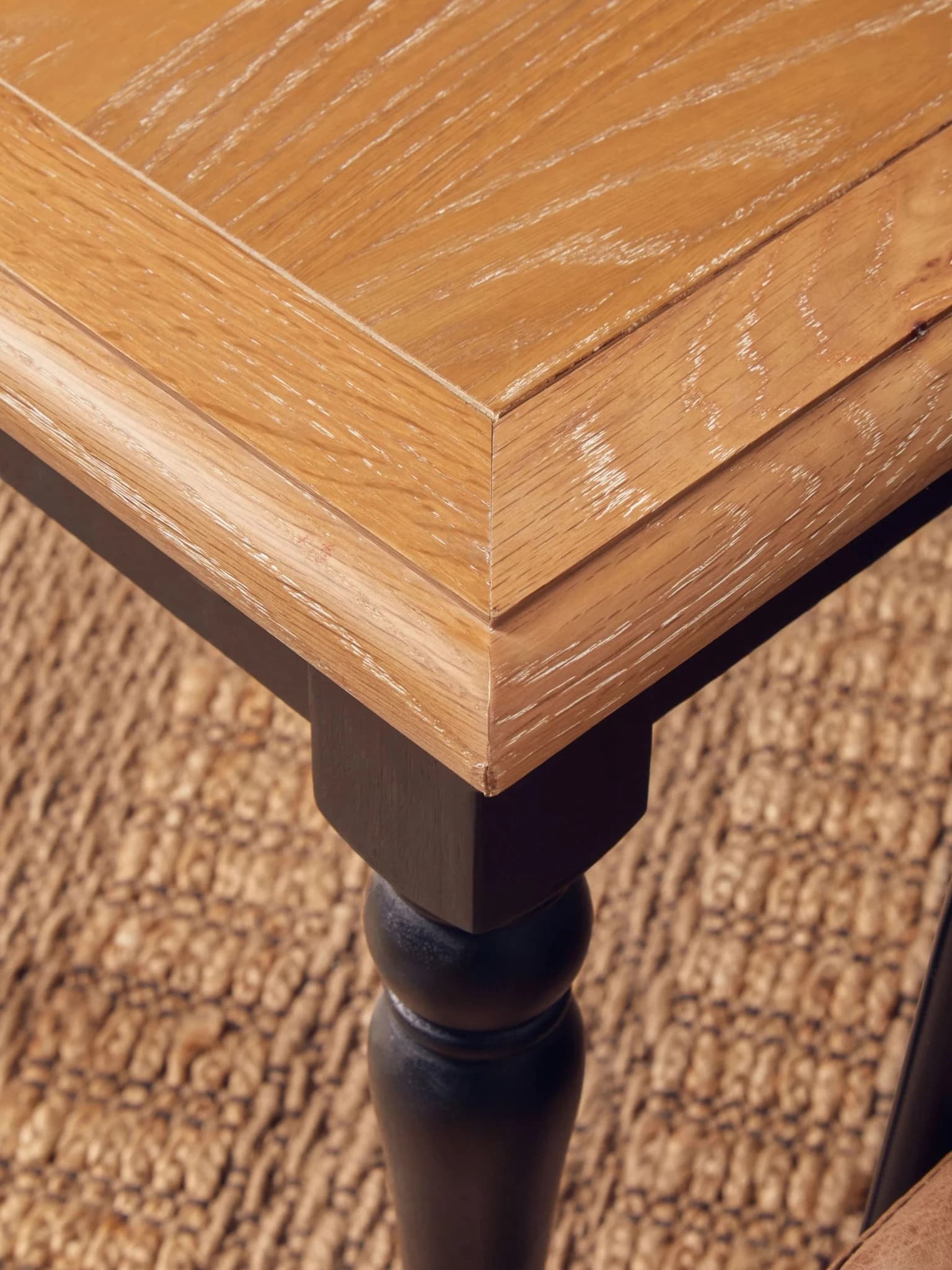 Kensington Townhouse Grey Wash and Antique Black Square Side Table - Tables, photo 3 of 8