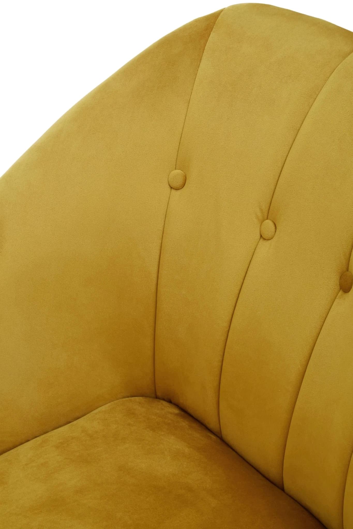 Yvette Mustard Velvet Right Hand Chaise Longue - Seating, photo 6 of 8