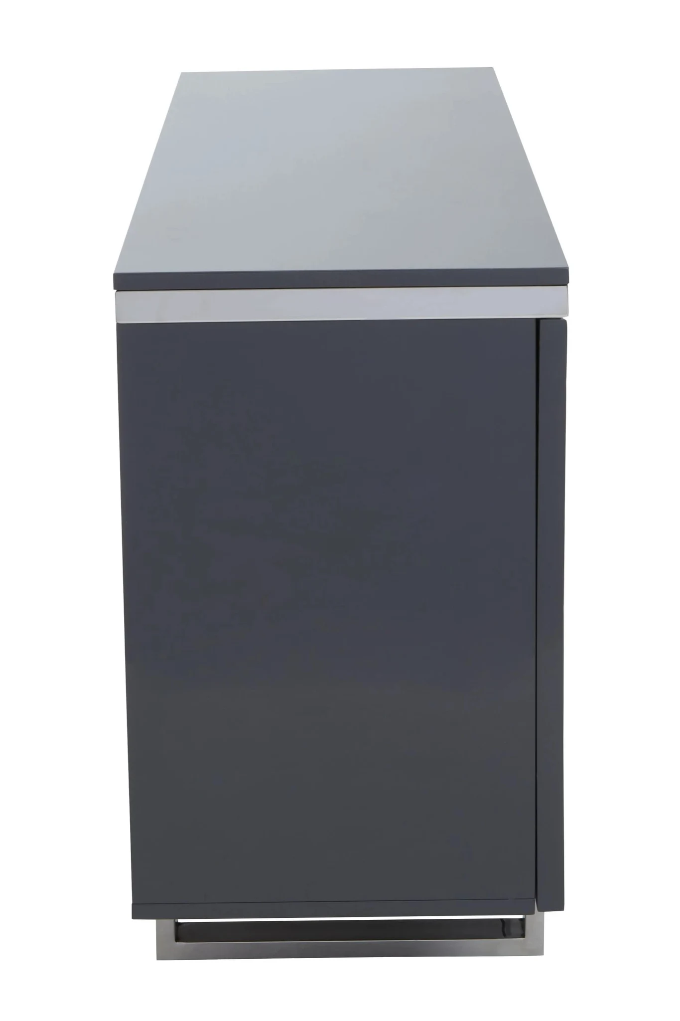 Genoa Four Door Grey Gloss Finish Sideboard - Bookcases & shelving, photo 5 of 7