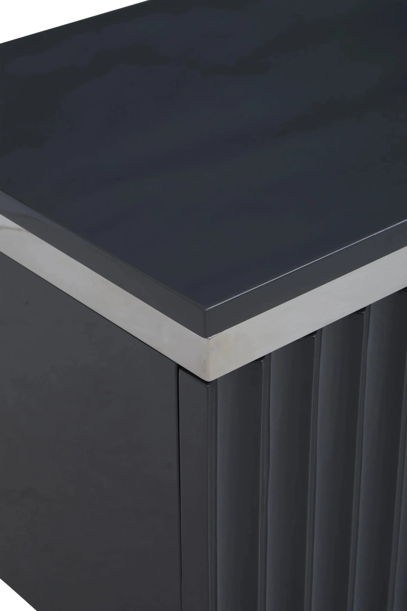 Genoa Grey Gloss Finish Media Unit - Bookcases & shelving, photo 7 of 8
