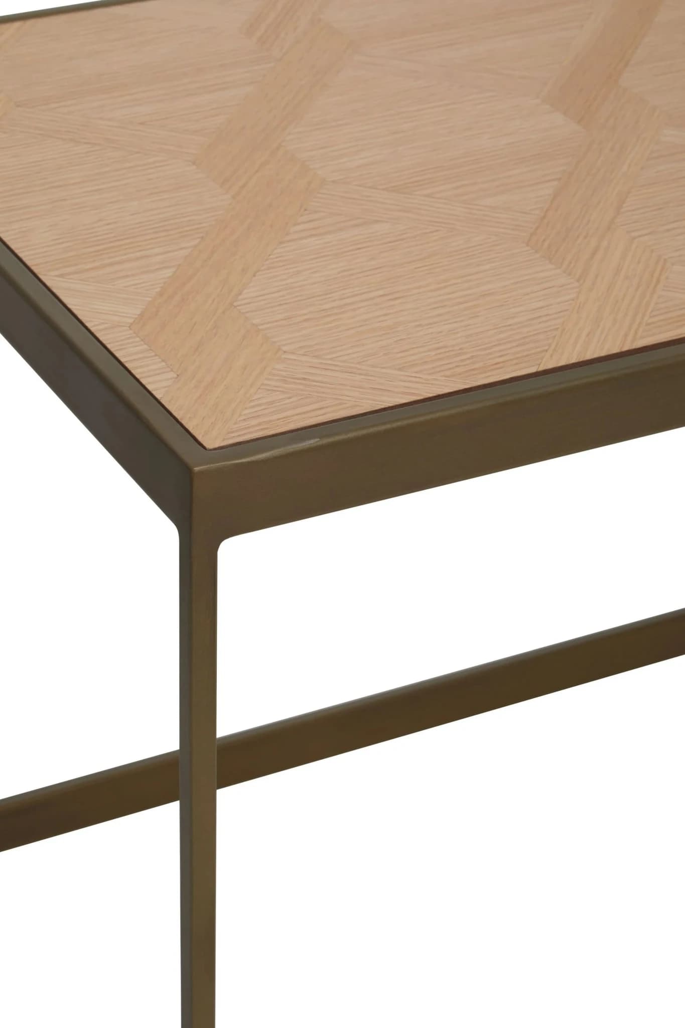 Grenoble Oak Veneer and Brushed Brass Coffee Table - Tables, photo 7 of 7