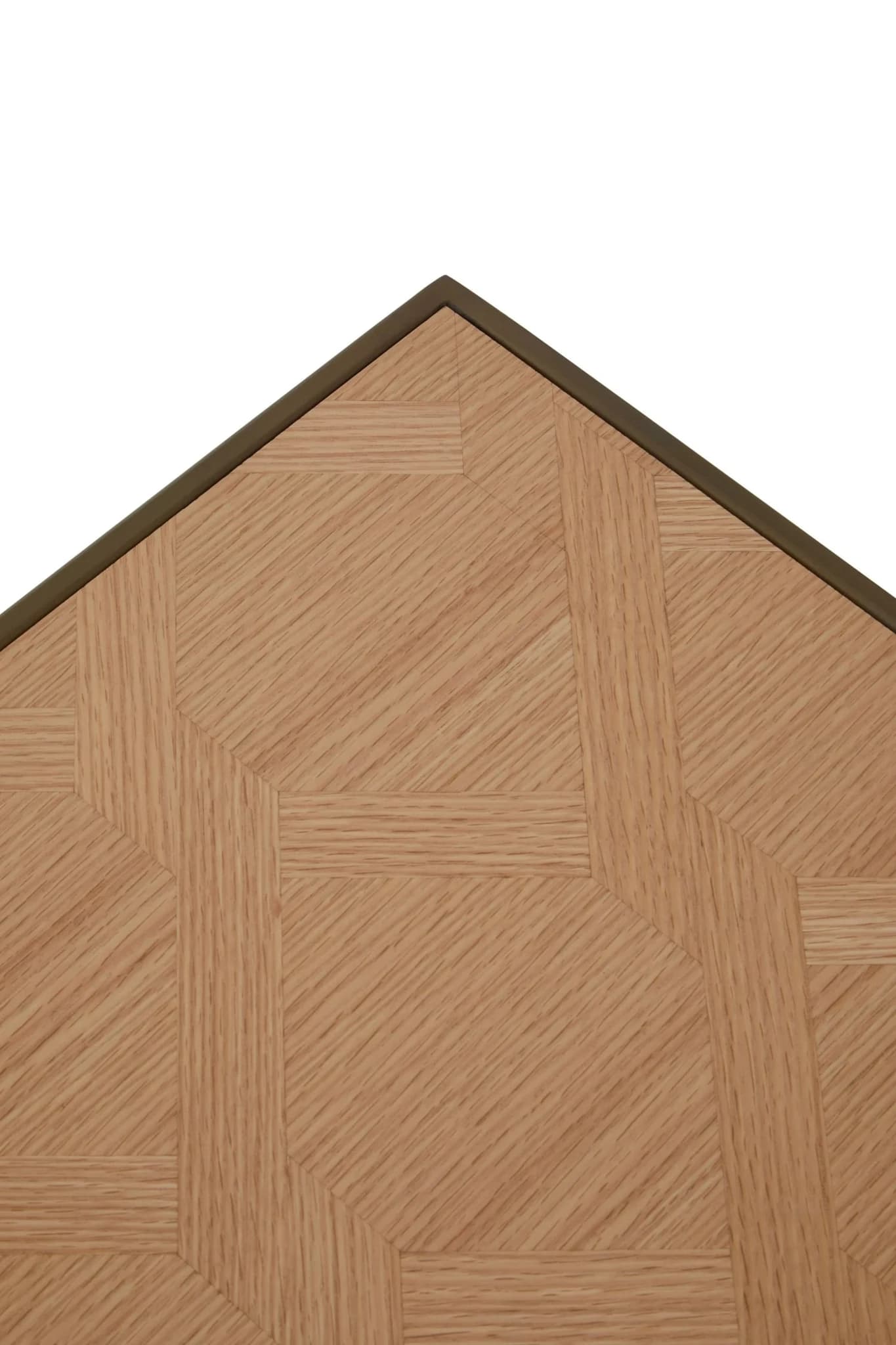 Grenoble Oak Veneer and Brushed Brass Coffee Table - Tables, photo 5 of 7