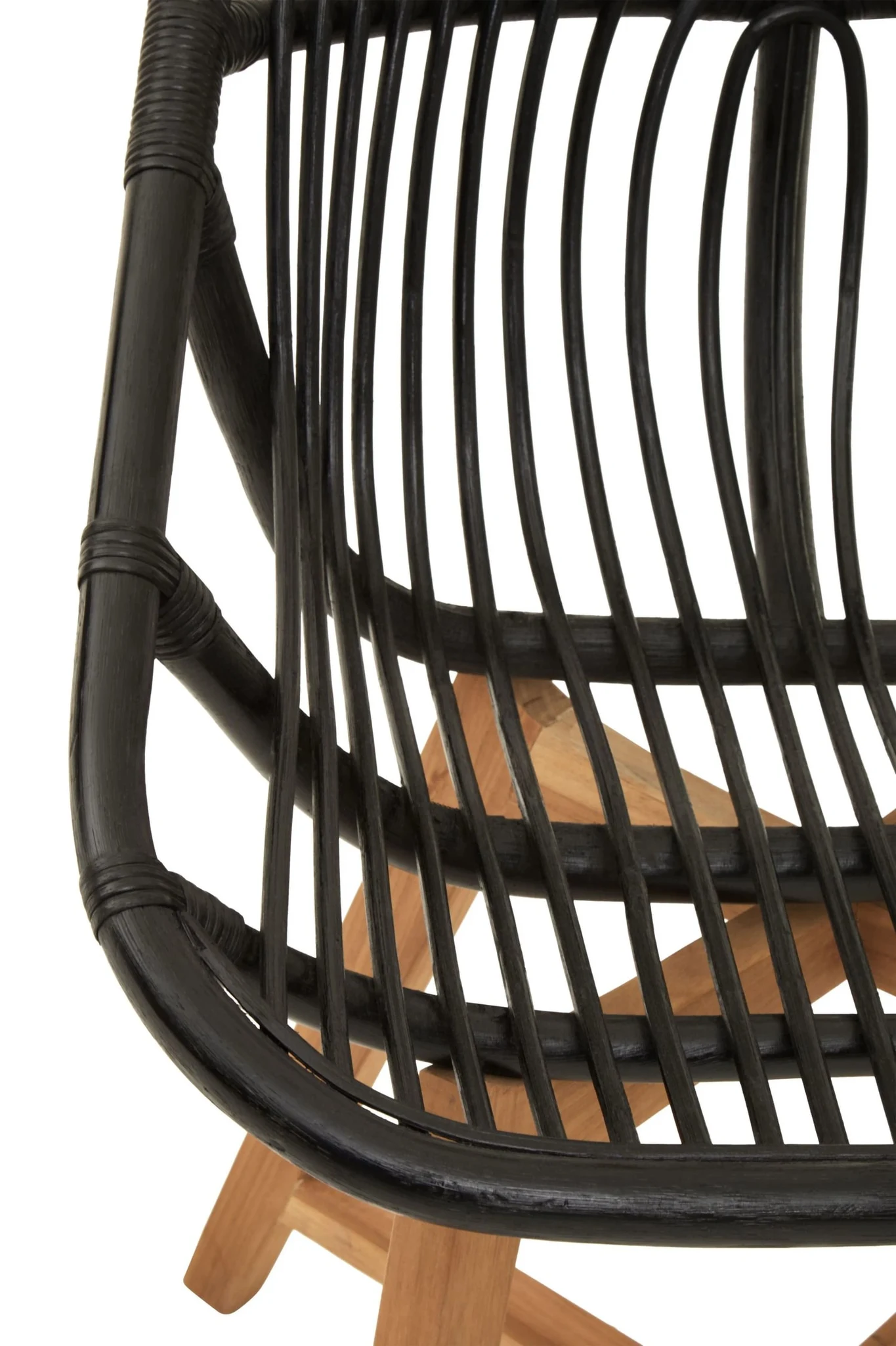 Manado Black Natural Rattan And Teak Chair - Seating, photo 6 of 8