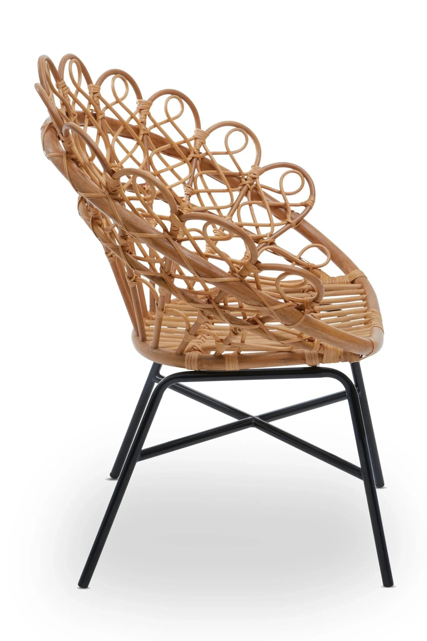 Java Natural Rattan Peacock Accent Chair - Seating, photo 3 of 8