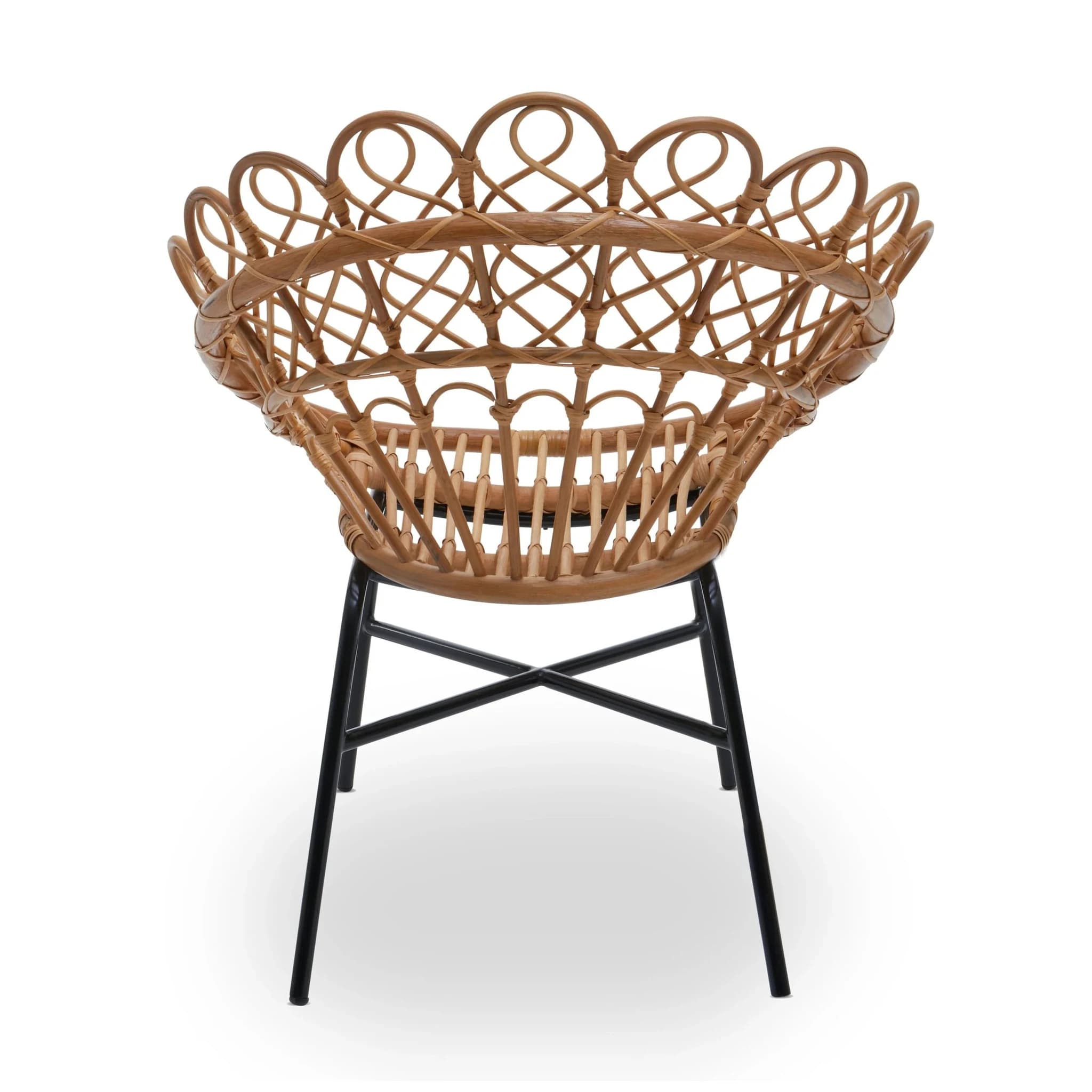 Java Natural Rattan Peacock Accent Chair - Seating, photo 2 of 8