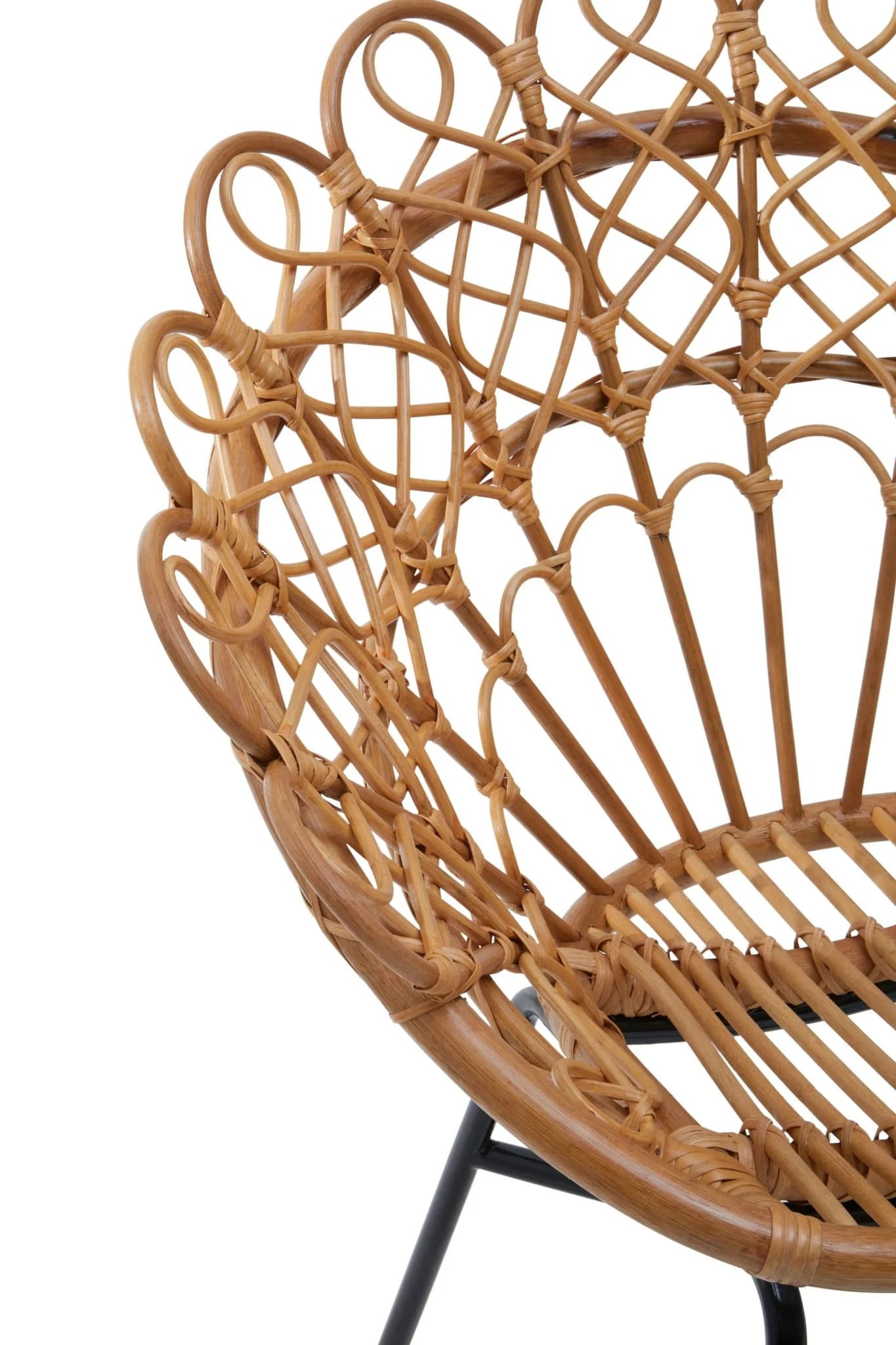 Java Natural Rattan Peacock Accent Chair - Seating, photo 8 of 8