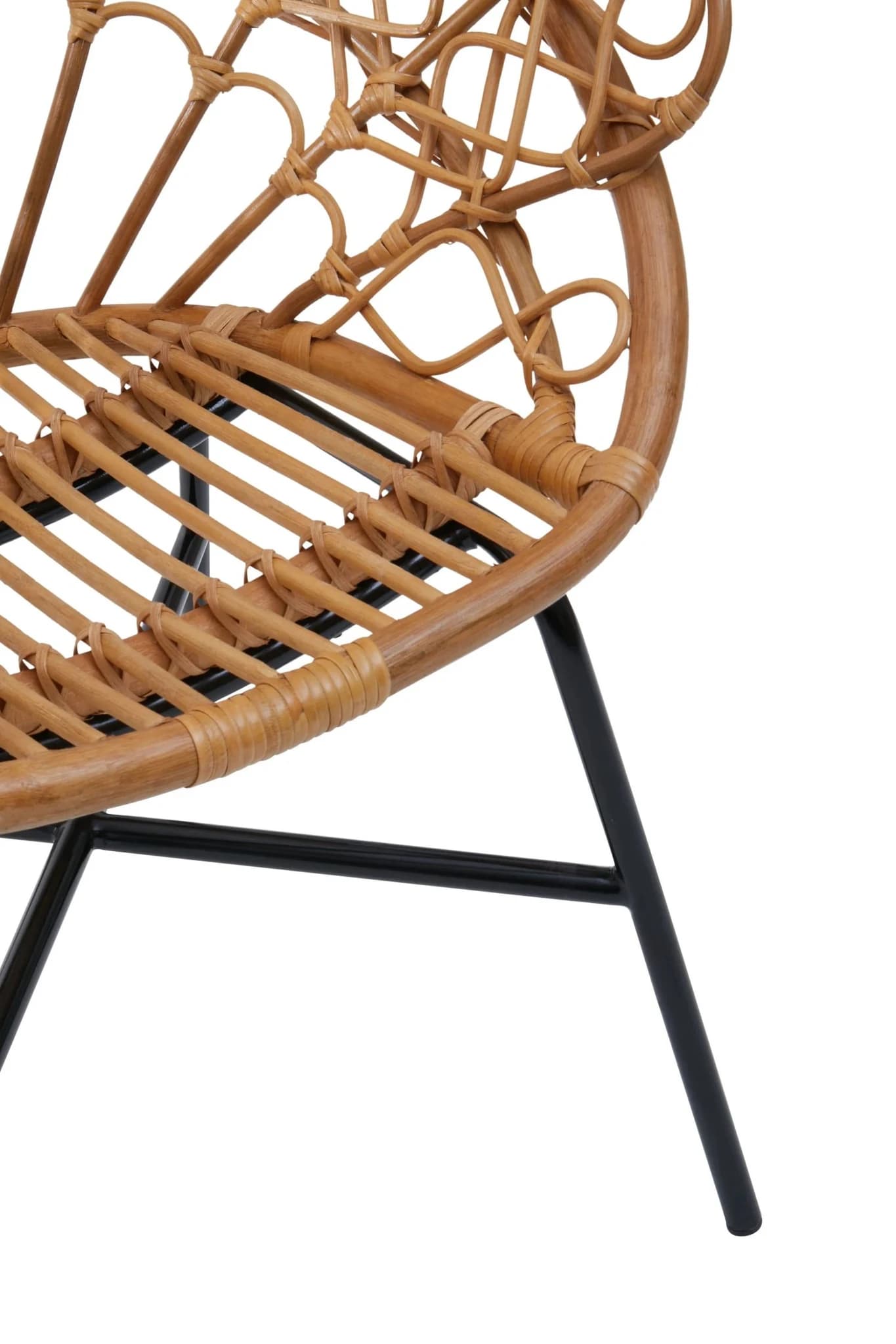 Java Natural Rattan Peacock Accent Chair - Seating, photo 7 of 8