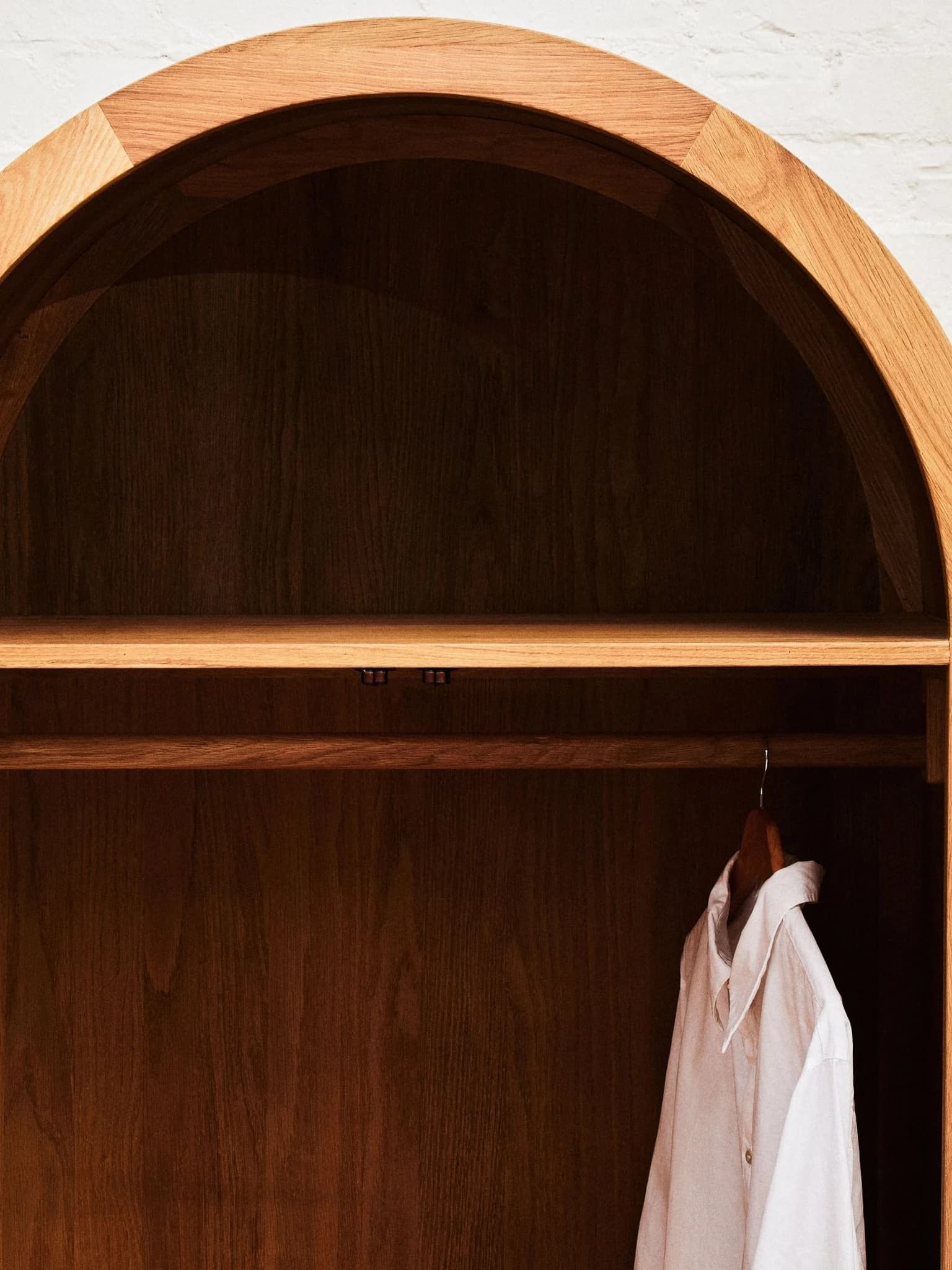 Lyon Rattan and Oak Wood 2 Door Wardrobe - Furniture, photo 8 of 8