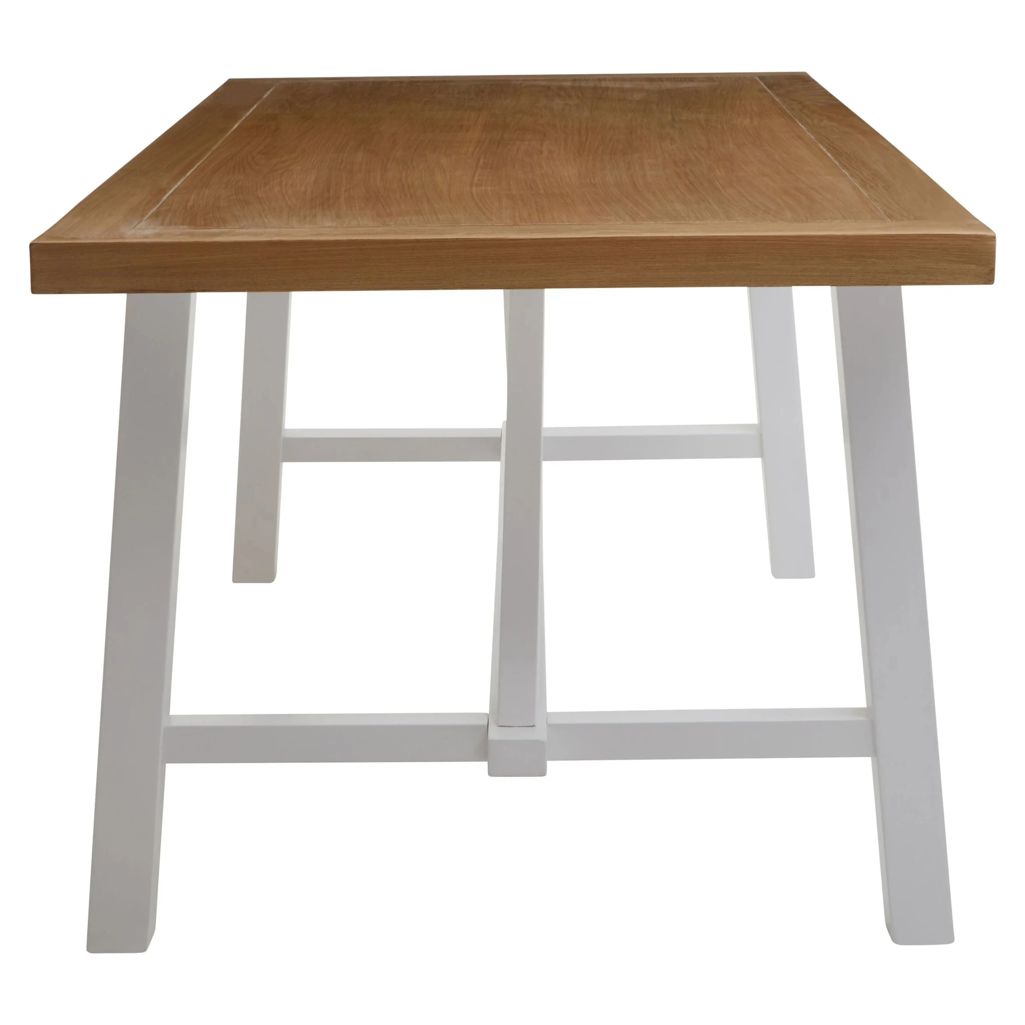 Parkside Natural Oak Wood Top Rectangular Dining Table - Tables, photo 6 of 8