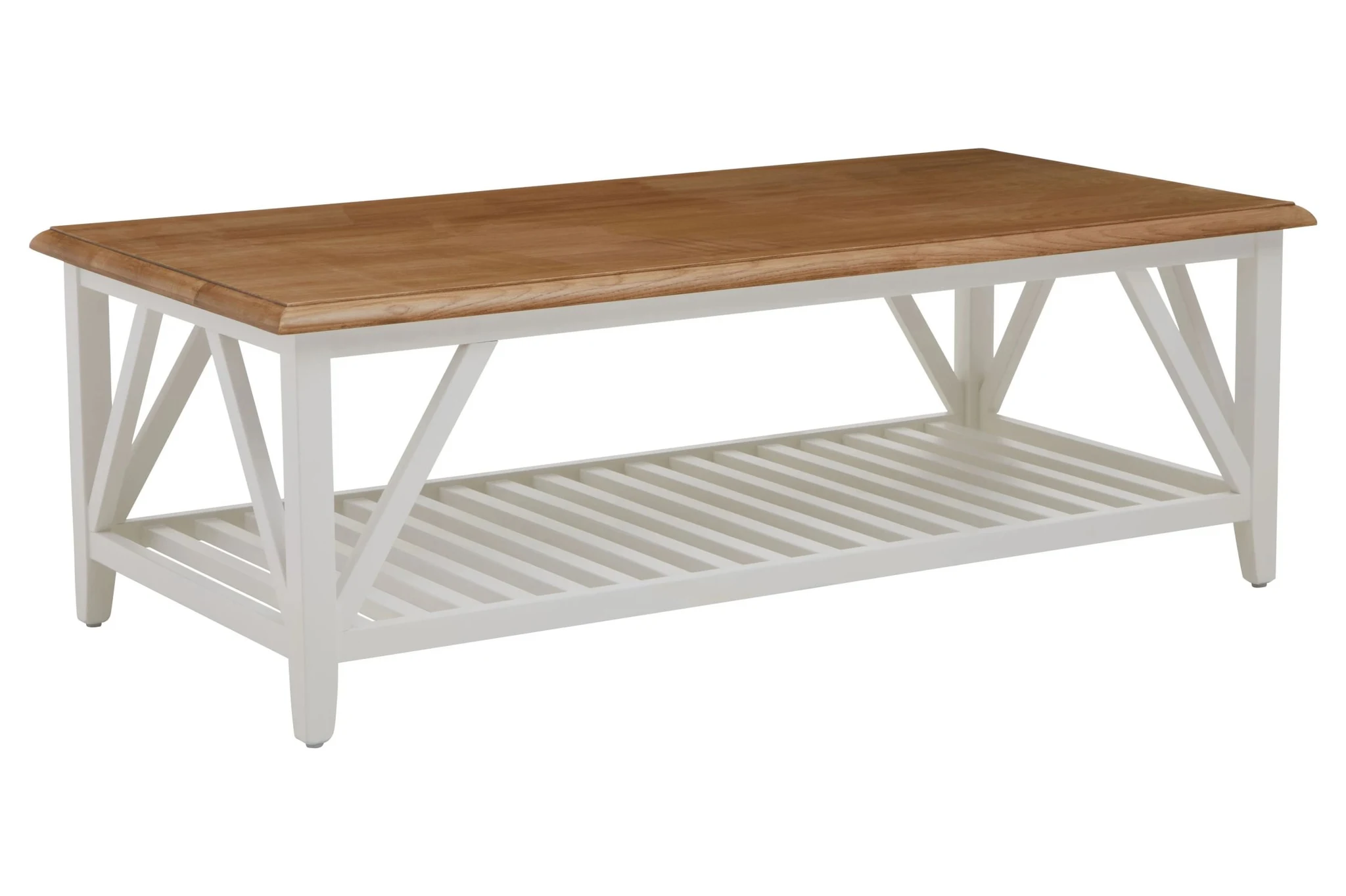 Parkside Natural Oak Wood Top Coffee Table - Tables, photo 3 of 7