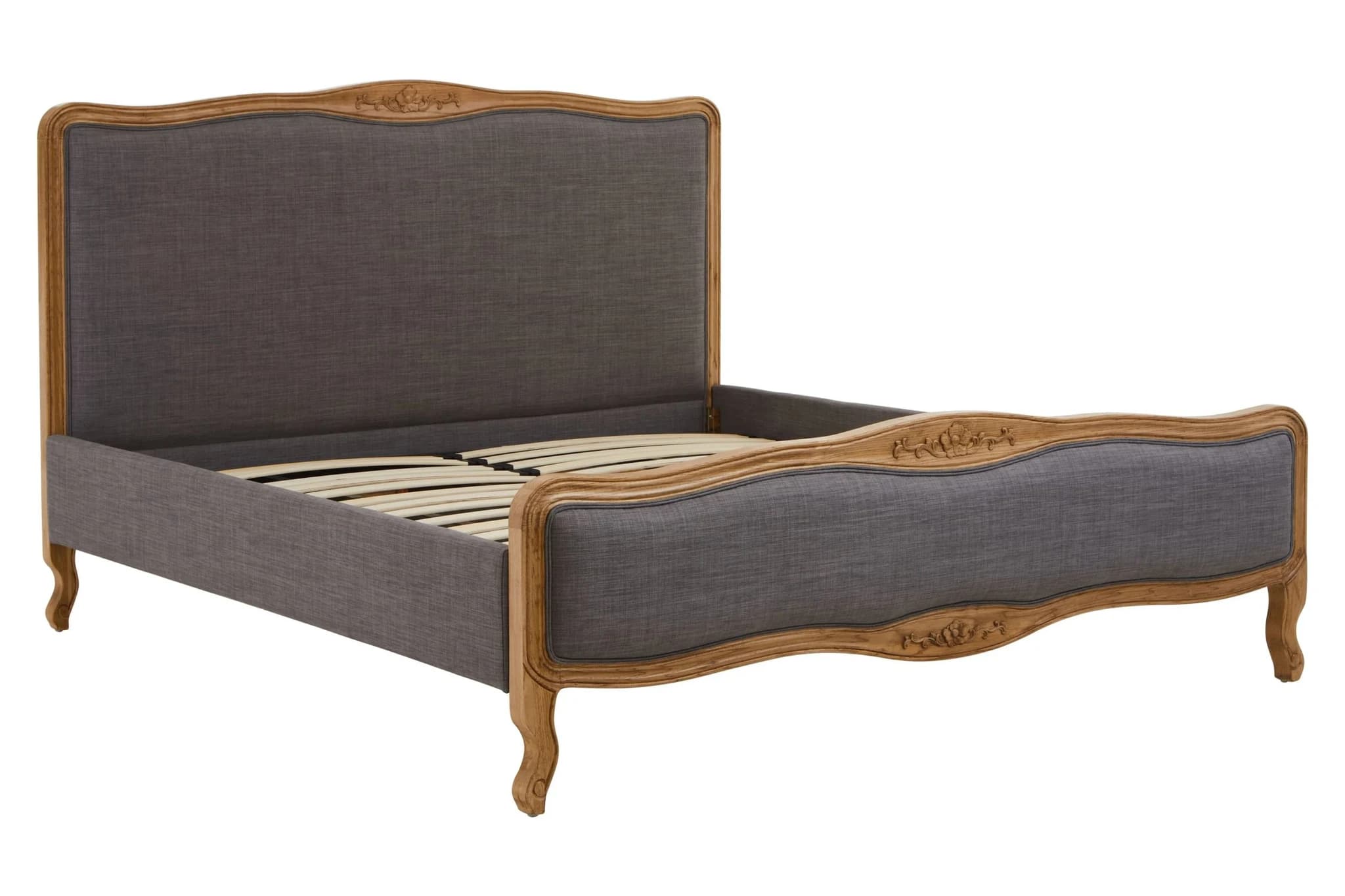 Parkside Grey Fabric Super Kingsize Bed - Furniture, photo 4 of 8