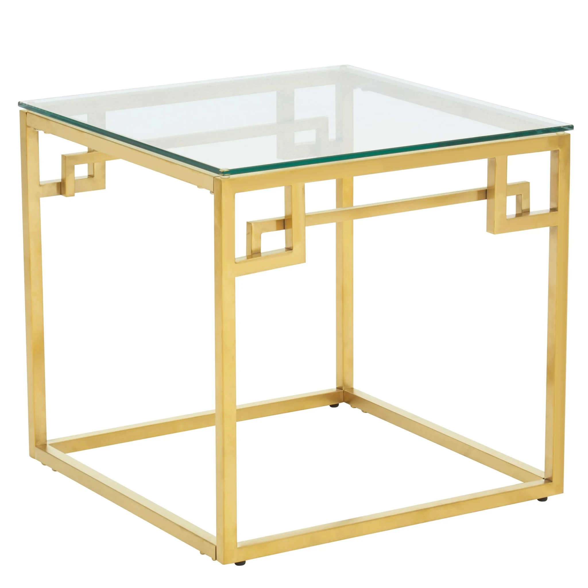 Allure Gold Brushed Side Table - Tables, photo 3 of 6