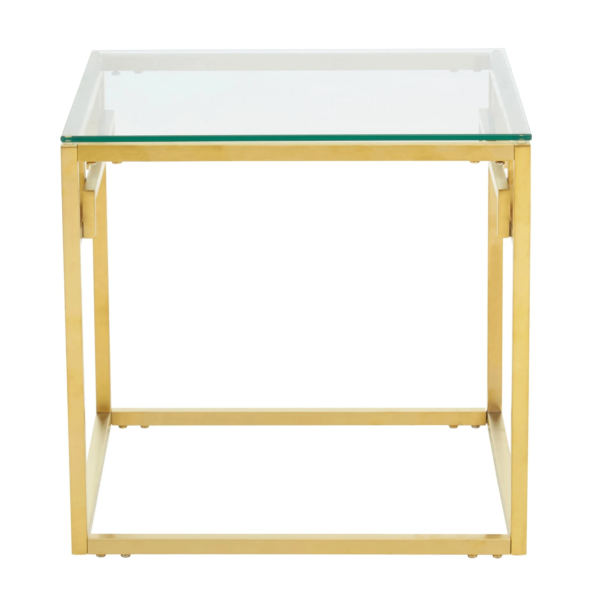 Allure Gold Brushed Side Table - Tables, photo 2 of 6