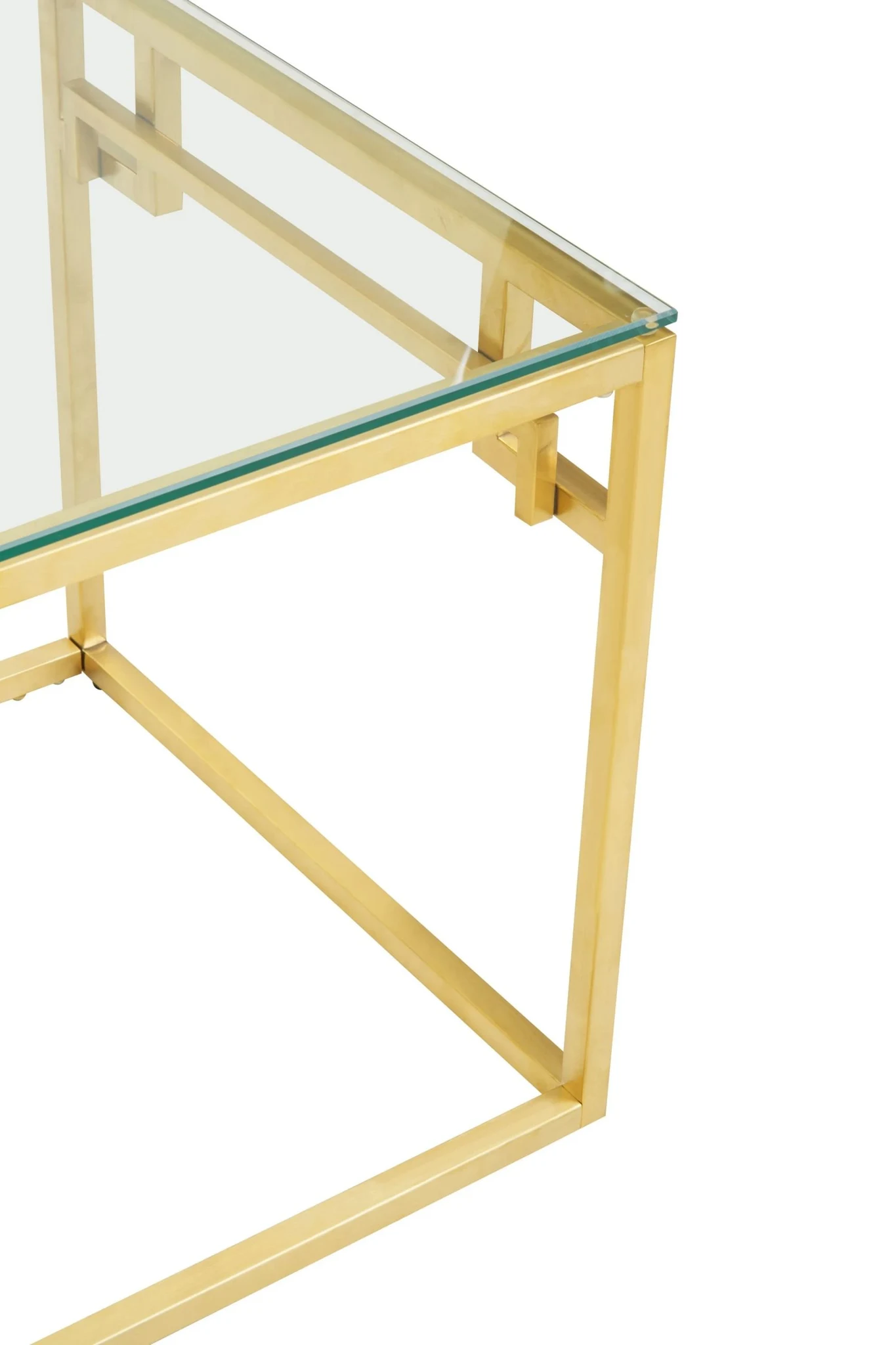 Allure Gold Brushed Side Table - Tables, photo 5 of 6