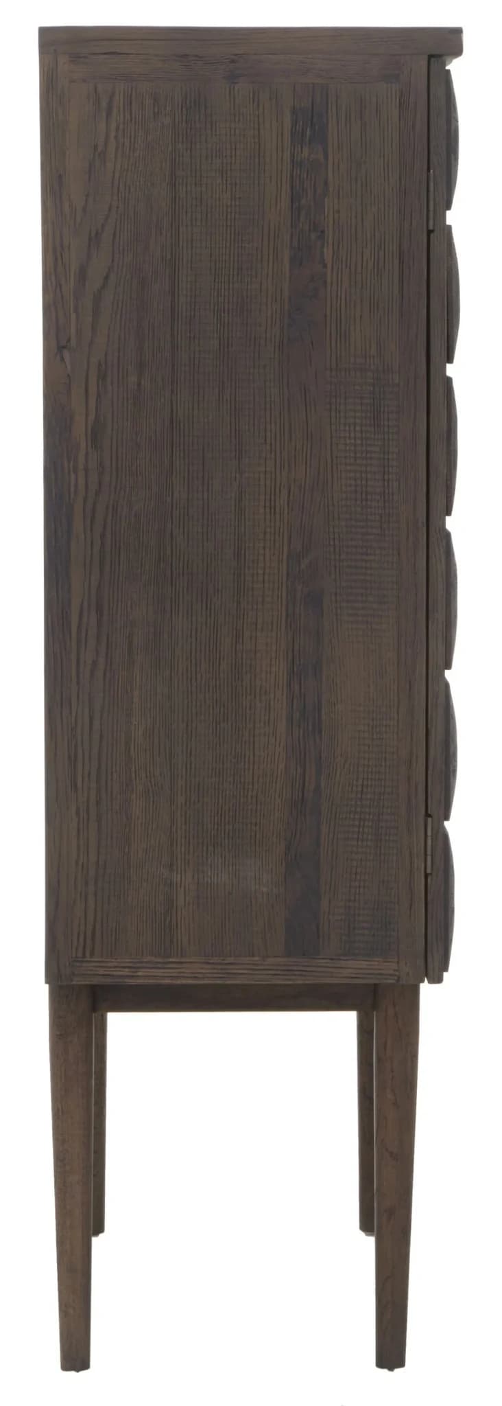Lucca Recycled Dark Oak Wood Cabinet - Bookcases & shelving, photo 8 of 8