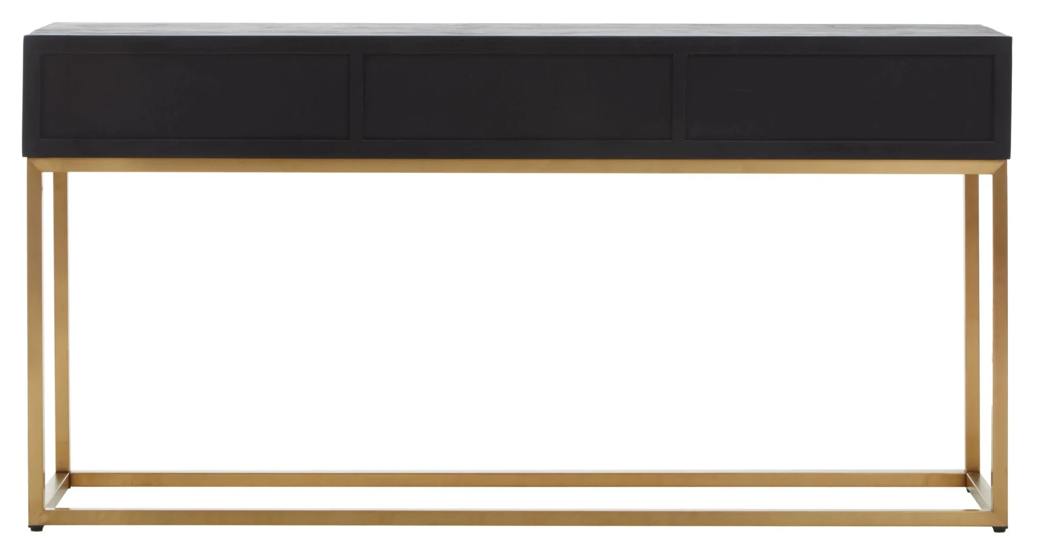 Siena Black and Natural Oak Wood Console Table with Drawers - Tables, photo 2 of 8