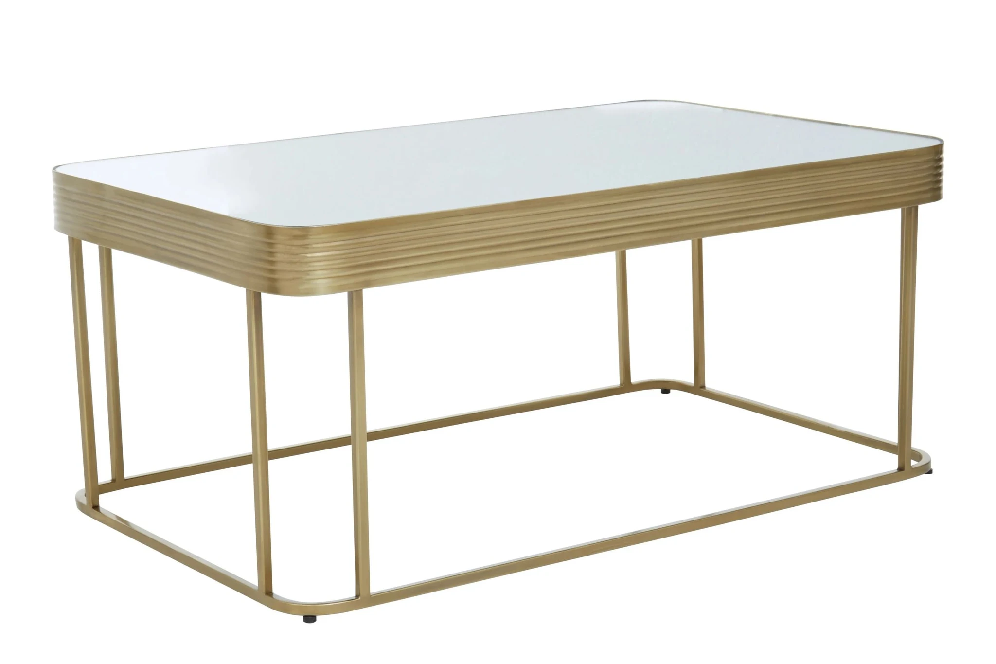 Ella Gold Coffee Table with Mirror Top - Tables, photo 3 of 7