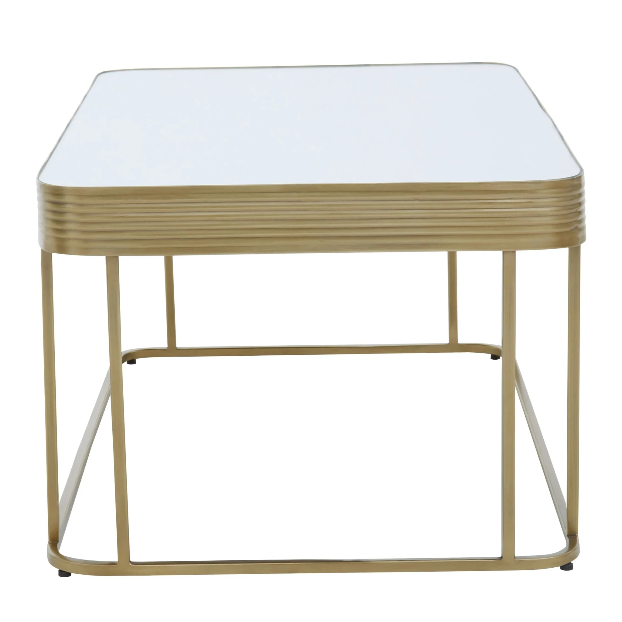 Ella Gold Coffee Table with Mirror Top - Tables, photo 2 of 7