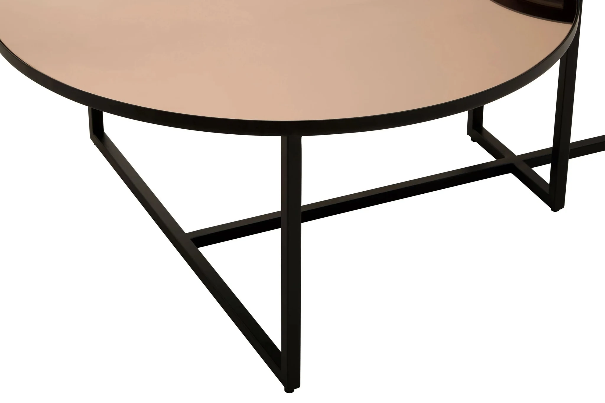 Cercle Smoked Mirror 2 Tier Coffee Table - Tables, photo 7 of 8
