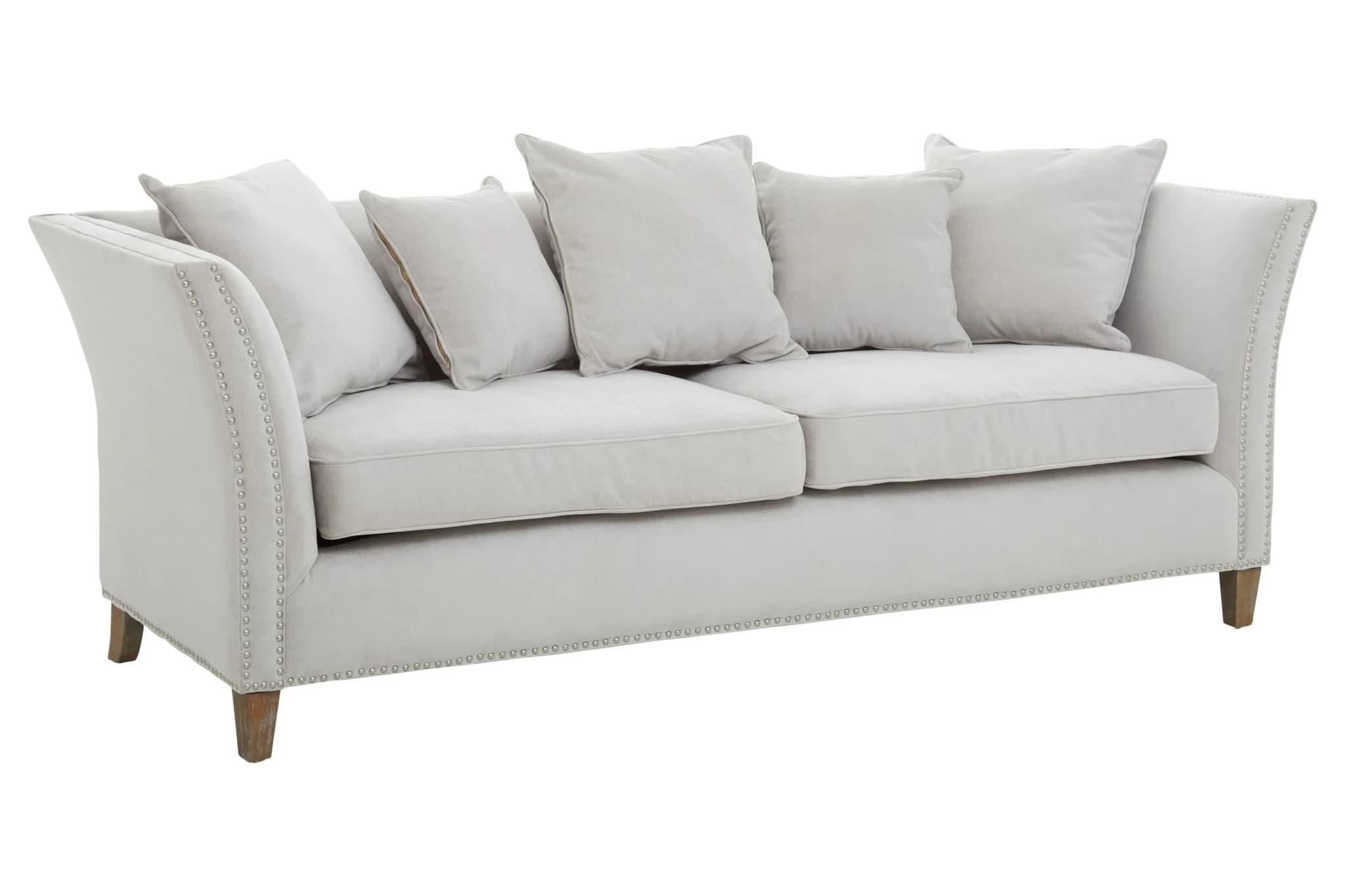 Sutton Three Seat Grey Fabric Sofa - Seating, photo 4 of 8