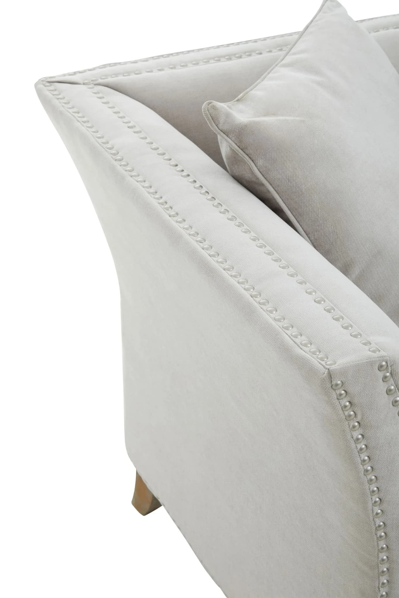 Sutton Three Seat Grey Fabric Sofa - Seating, photo 6 of 8