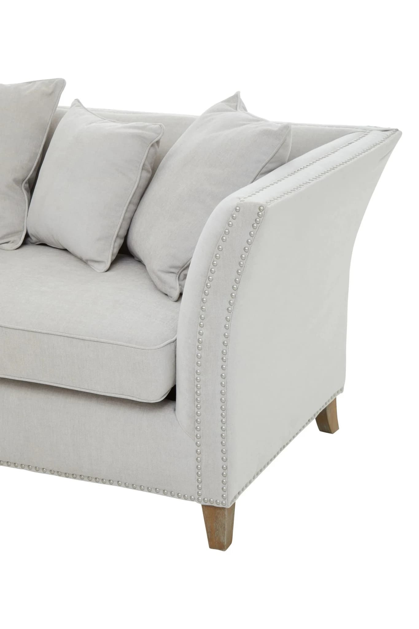 Sutton Three Seat Grey Fabric Sofa - Seating, photo 5 of 8
