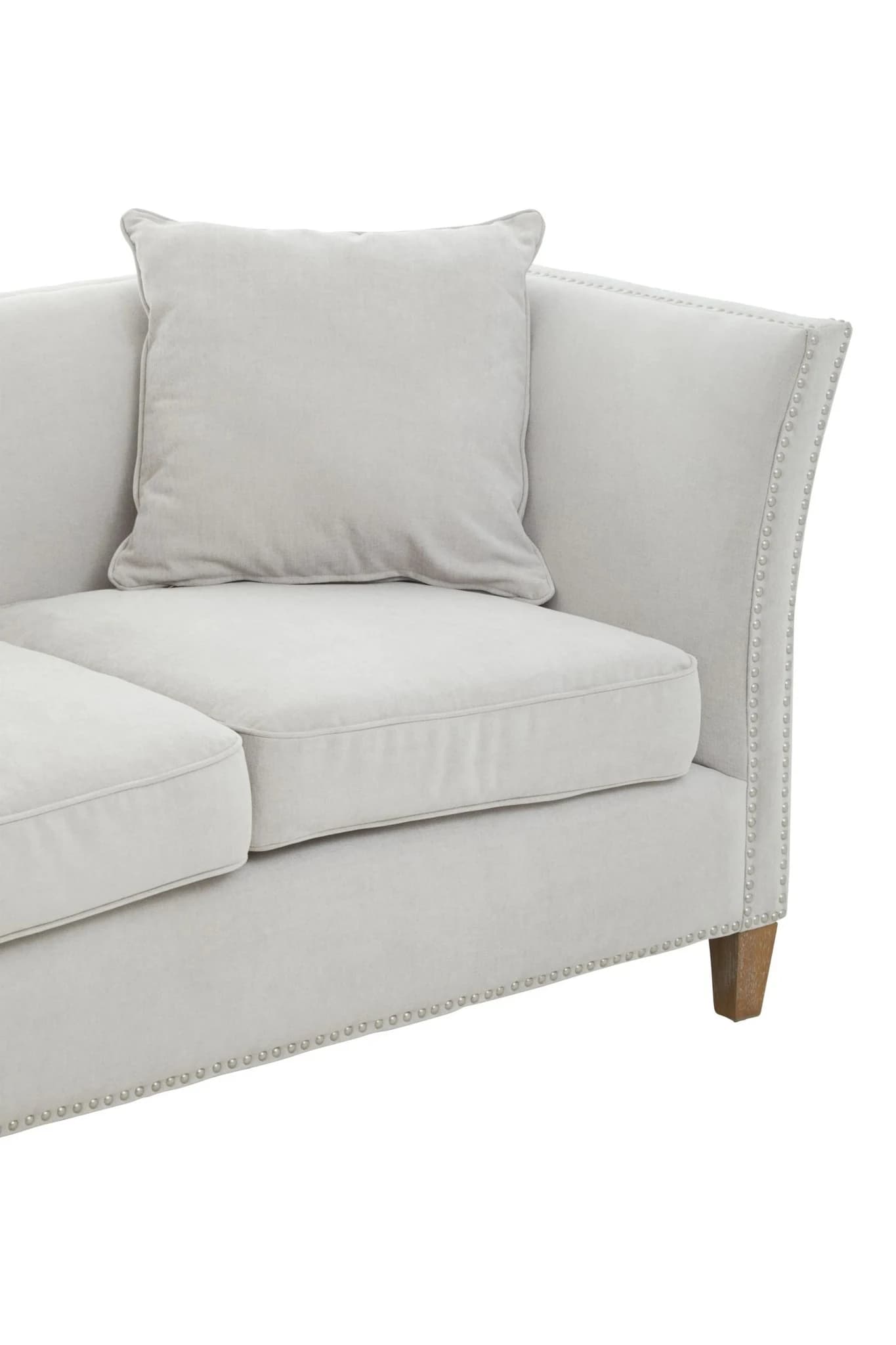 Sutton Two Seat Grey Fabric Sofa - Seating, photo 7 of 7