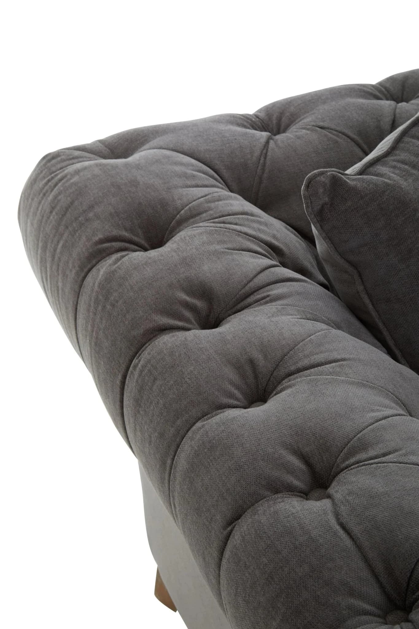 Spencer Grey Fabric 3 Seater Sofa - Seating, photo 6 of 8