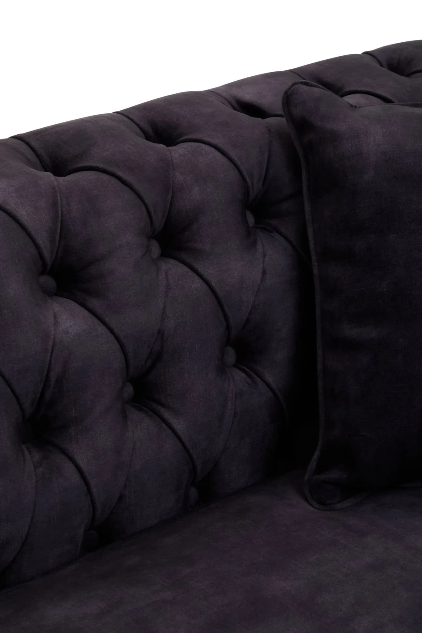 Sabrina Three Seat Grey Velvet Sofa - Seating, photo 5 of 8