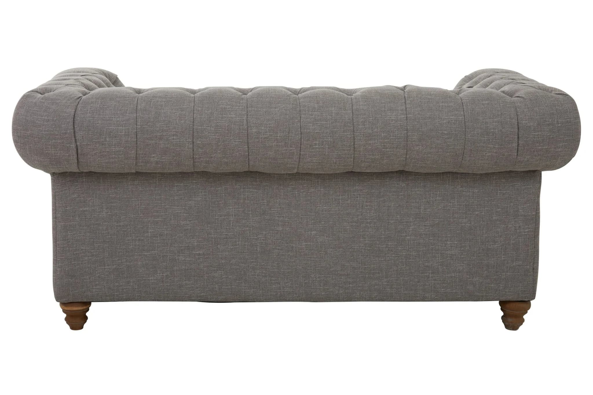 Stella Grey Linen 2 Seater Chesterfield Sofa - Seating, photo 2 of 8