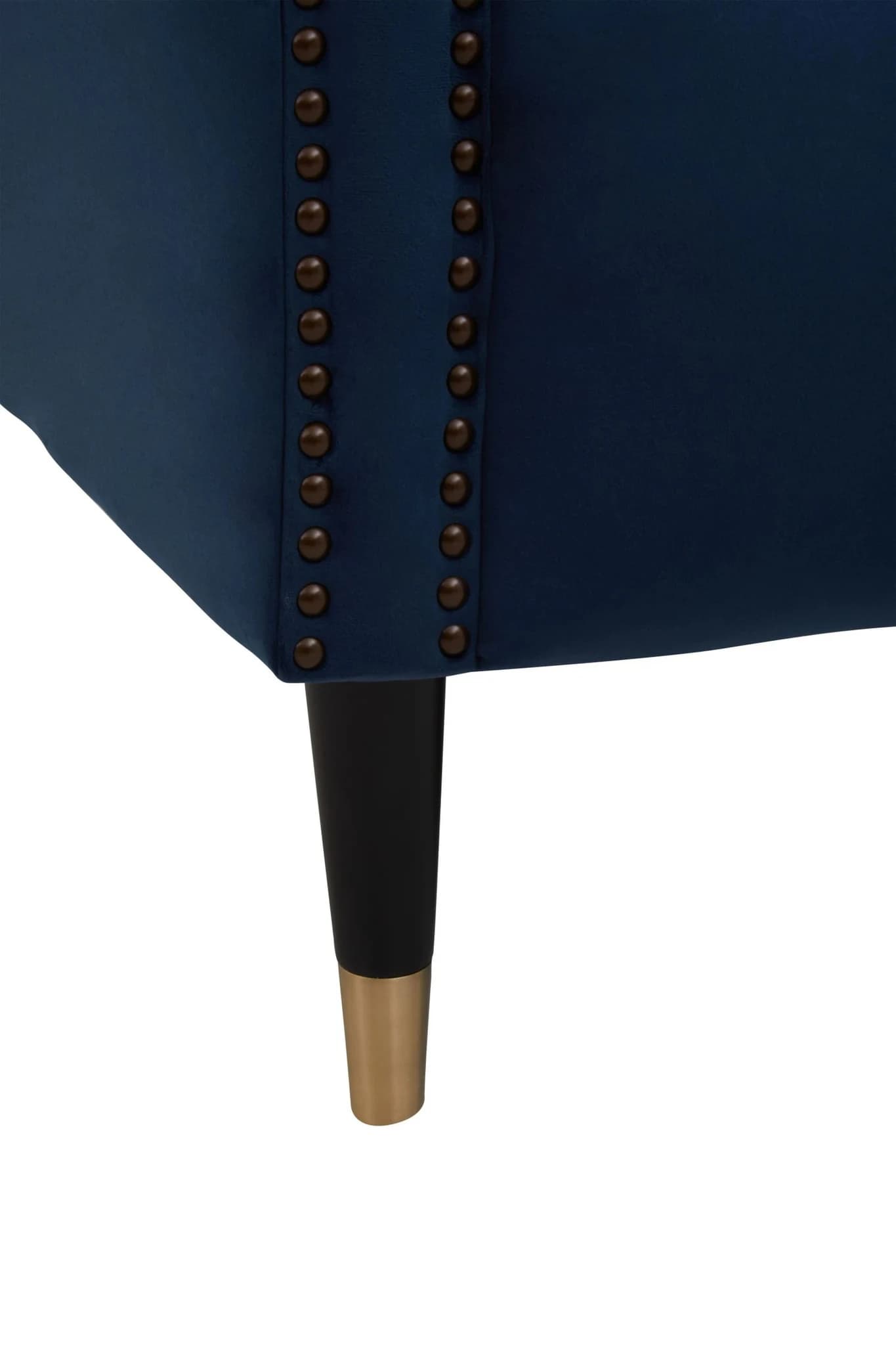 Siena Two Seat Midnight Blue Velvet Sofa - Seating, photo 6 of 8