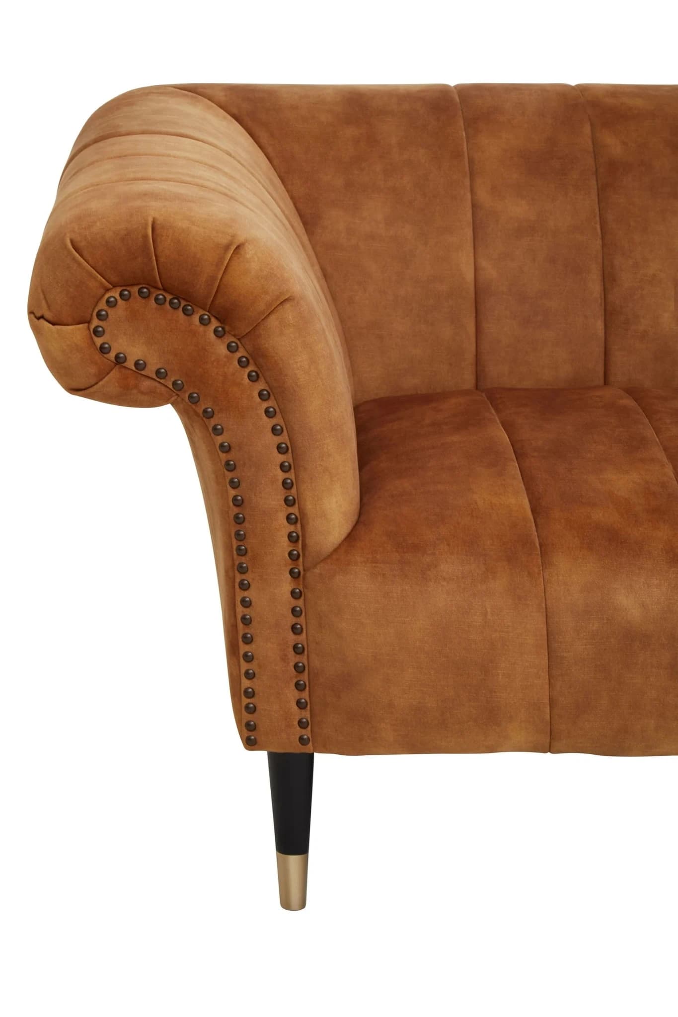 Siena Two Seat Gold Velvet Sofa - Seating, photo 8 of 8