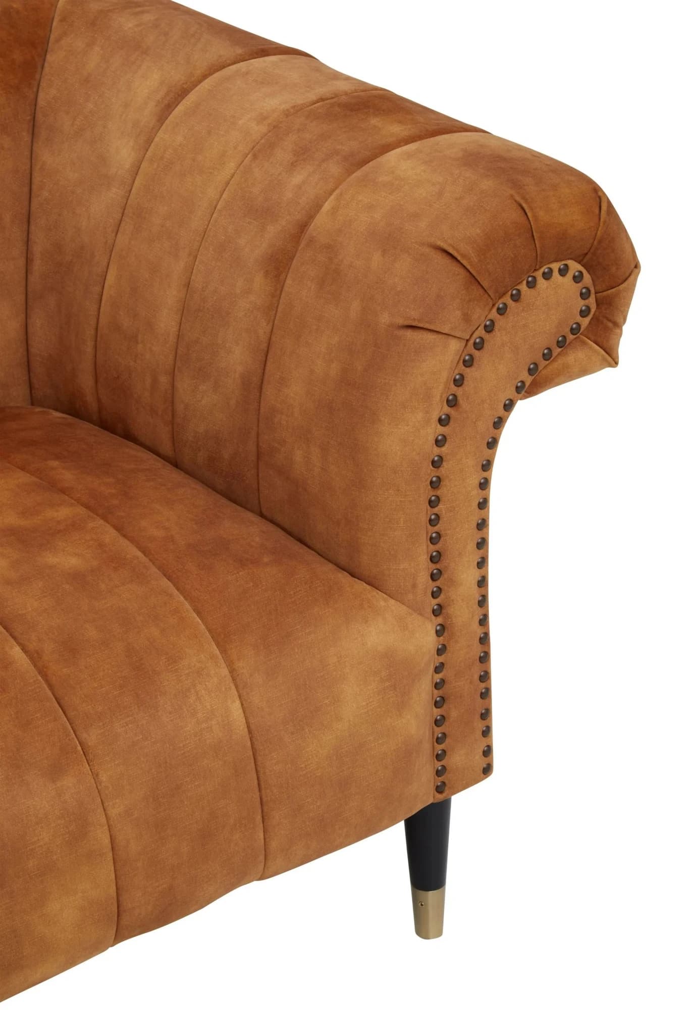Siena Two Seat Gold Velvet Sofa - Seating, photo 6 of 8