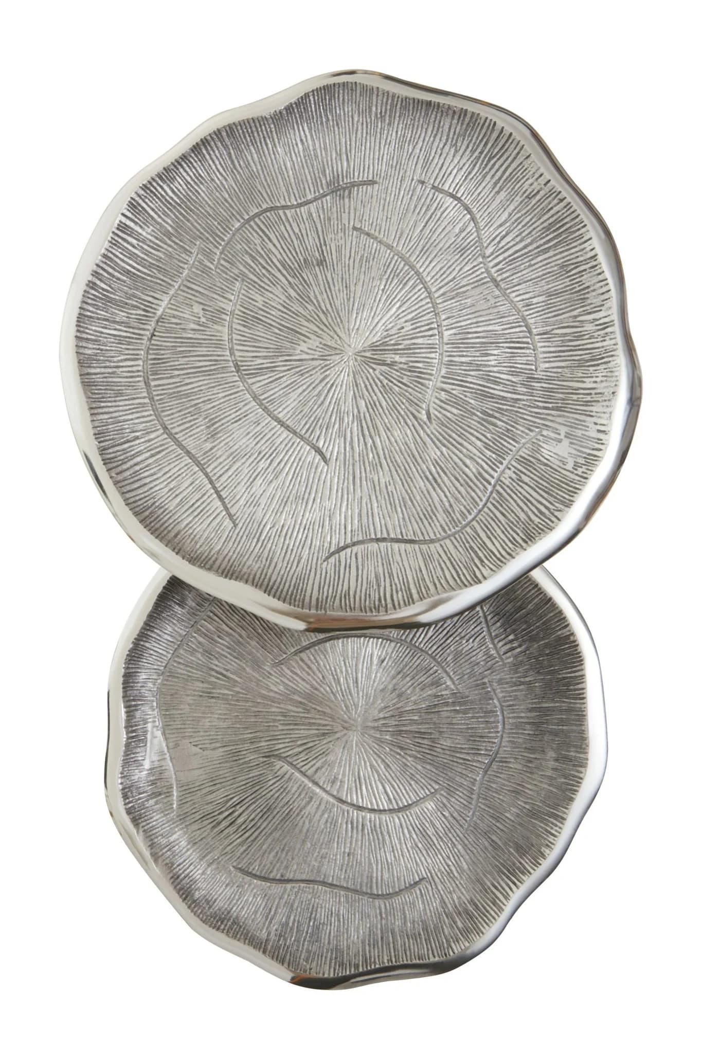 Silva Silver Oak Effect Top Set of 2 Side Tables - Tables, photo 2 of 8