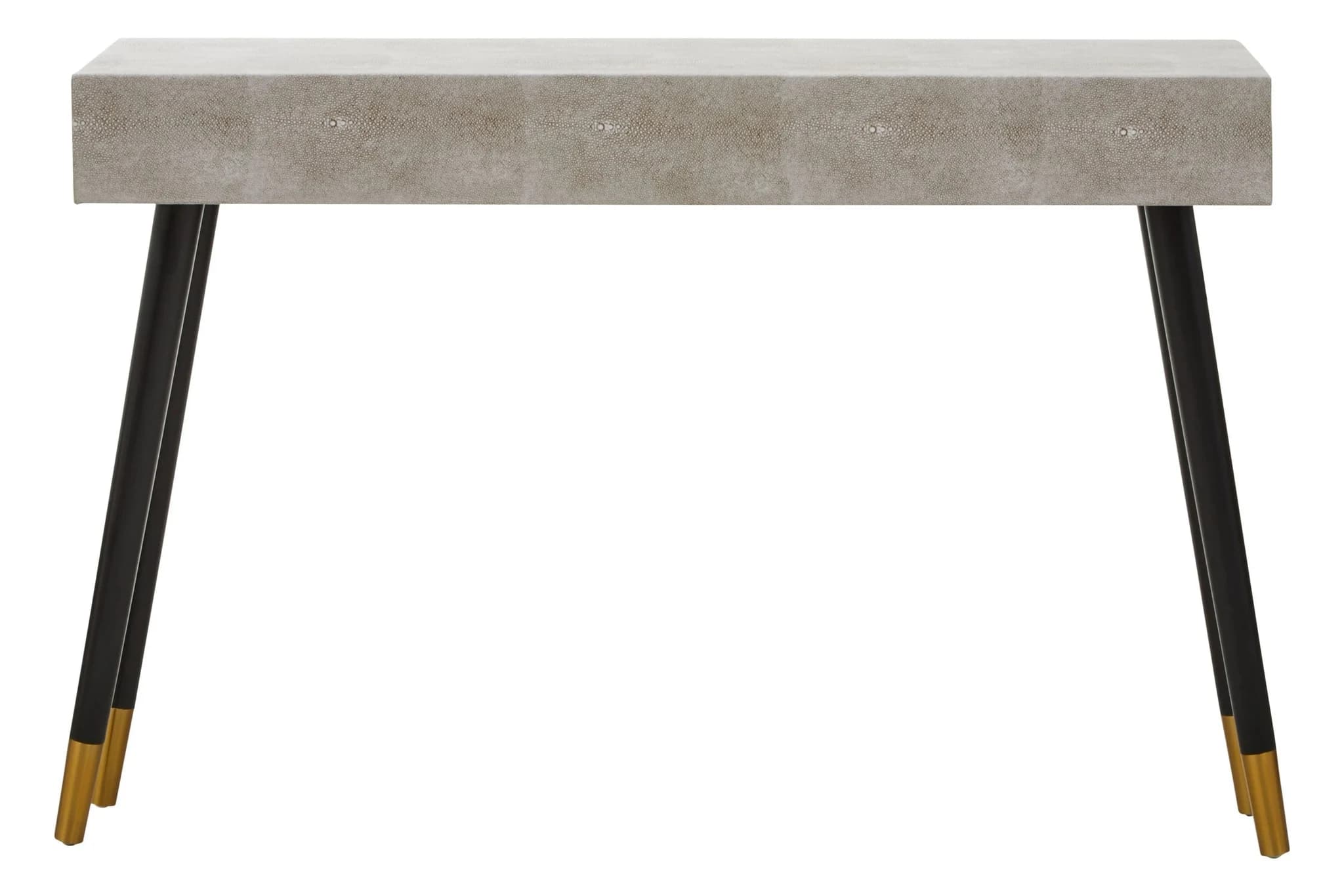 Cadio Shagreen Effect Two Drawer Console Table - Tables, photo 8 of 8