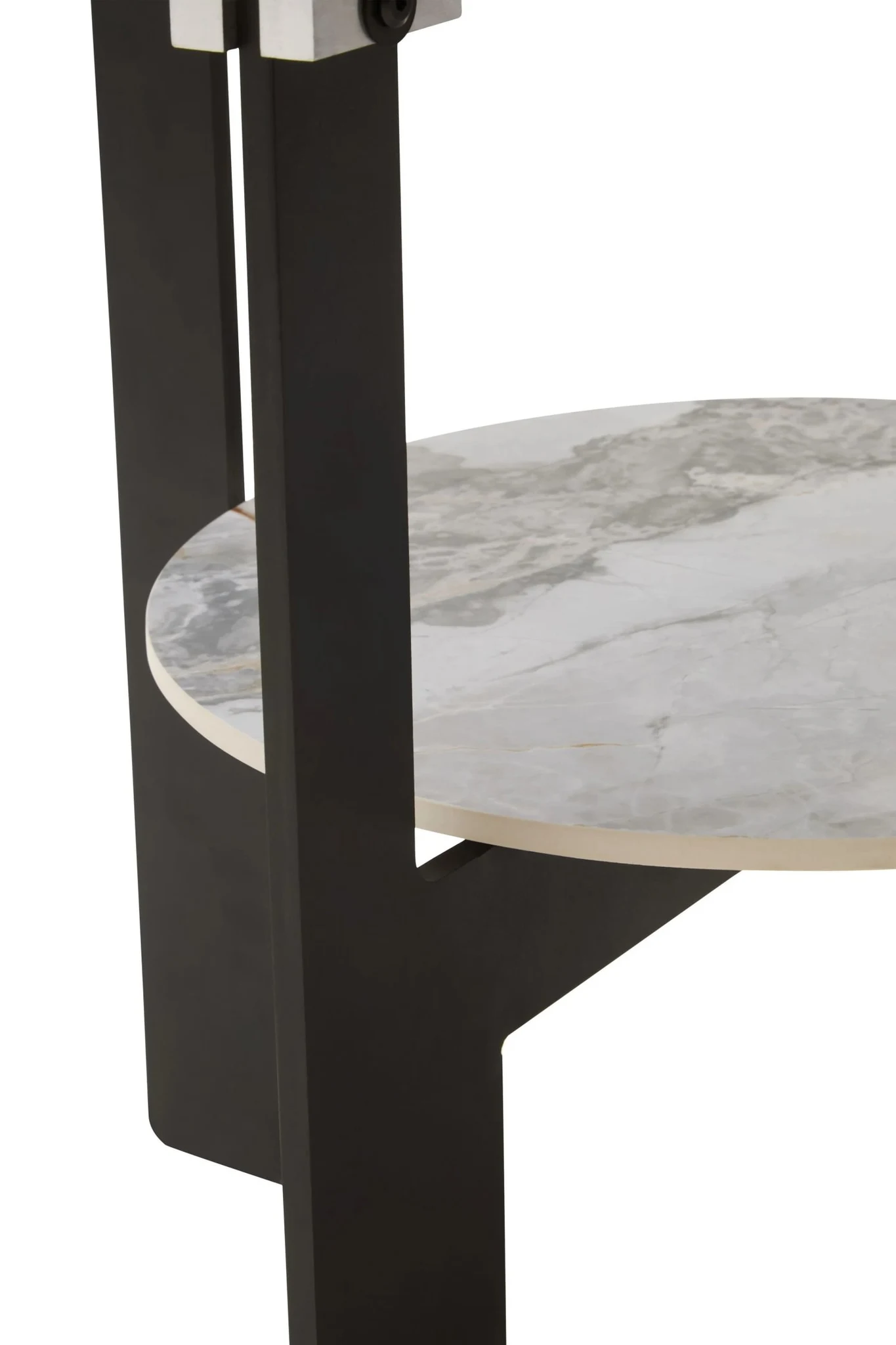Imperia Grey Glass And Ceramic 2 Tier Small Coffee Table - Tables, photo 7 of 8