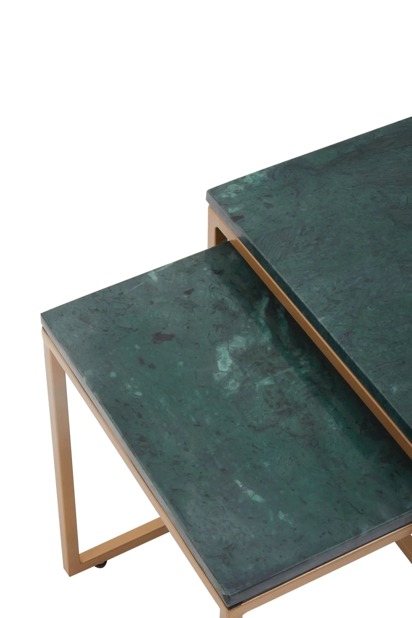Varana Nest Of Two Green Marble Top Tables - Tables, photo 7 of 7