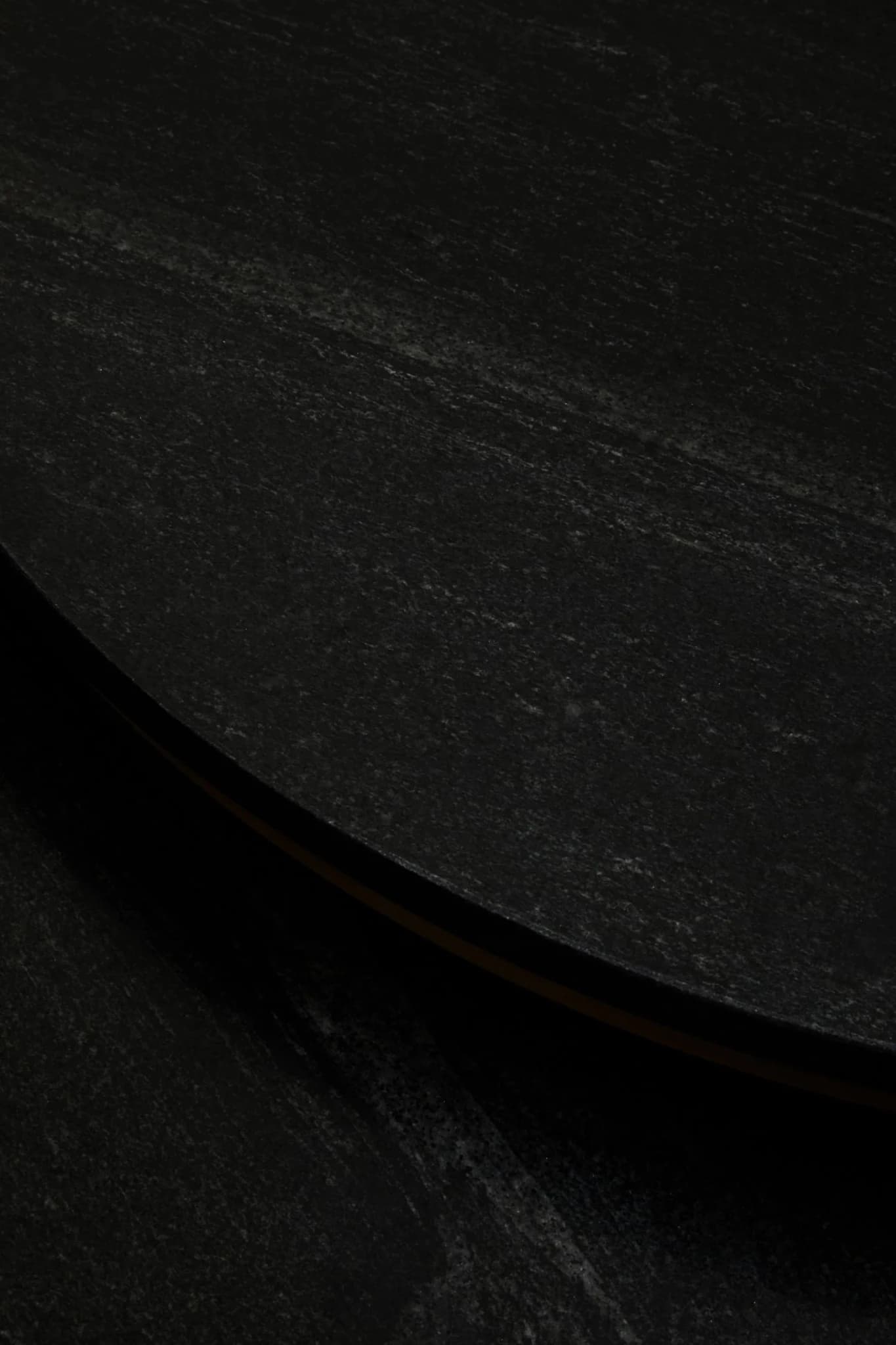 Varana Nest Of Two Black Marble Top Round Coffee Tables - Tables, photo 8 of 8