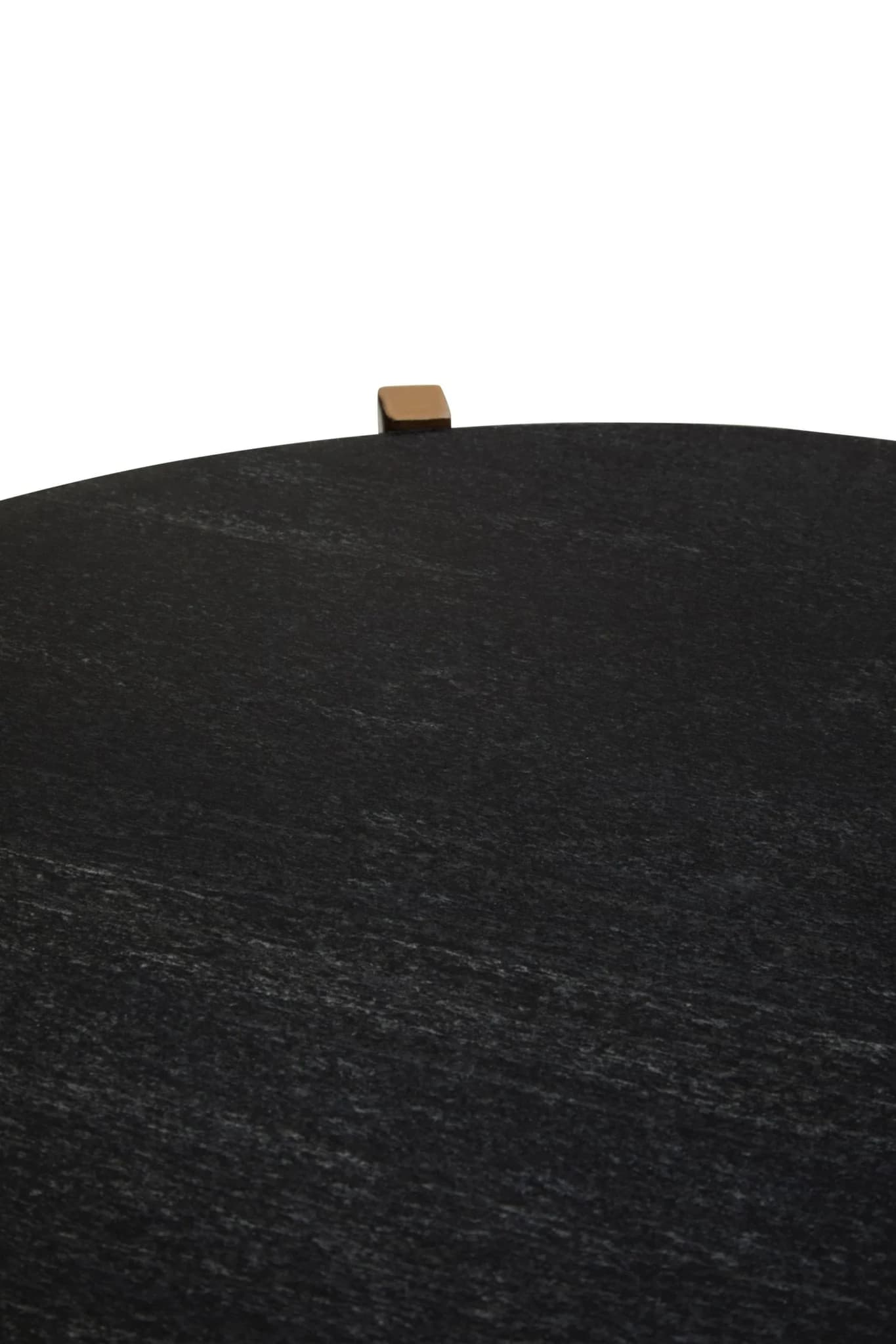Varana Set of 2 Black Marble Top Round Side Table - Tables, photo 8 of 8