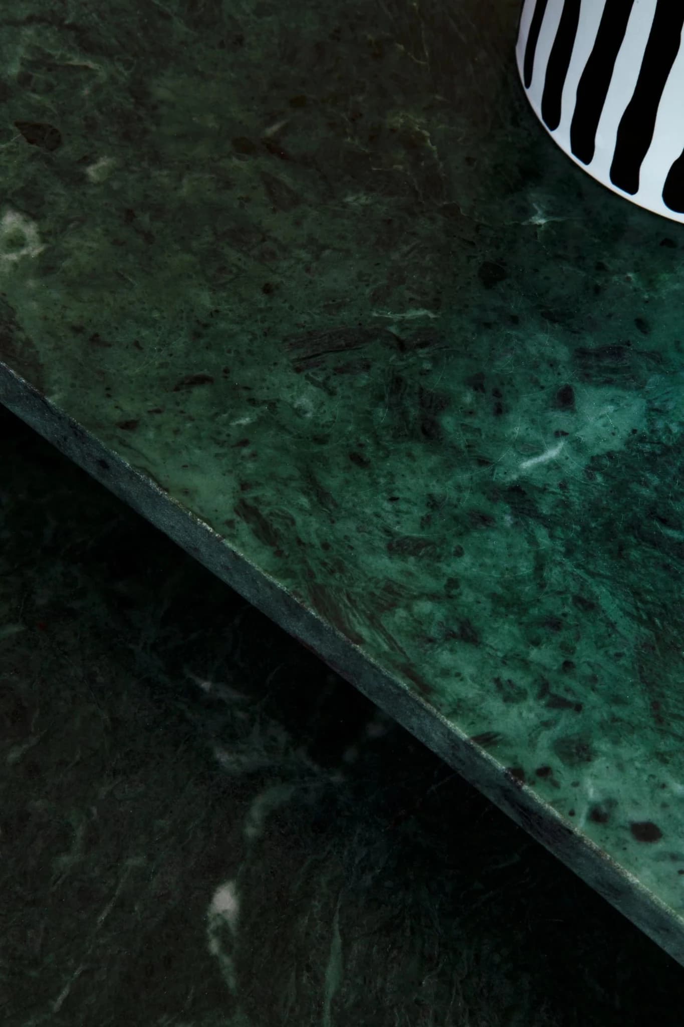 Mandoli Green Marble and Gold Finish Set of 2 Nesting Tables - Tables, photo 2 of 8