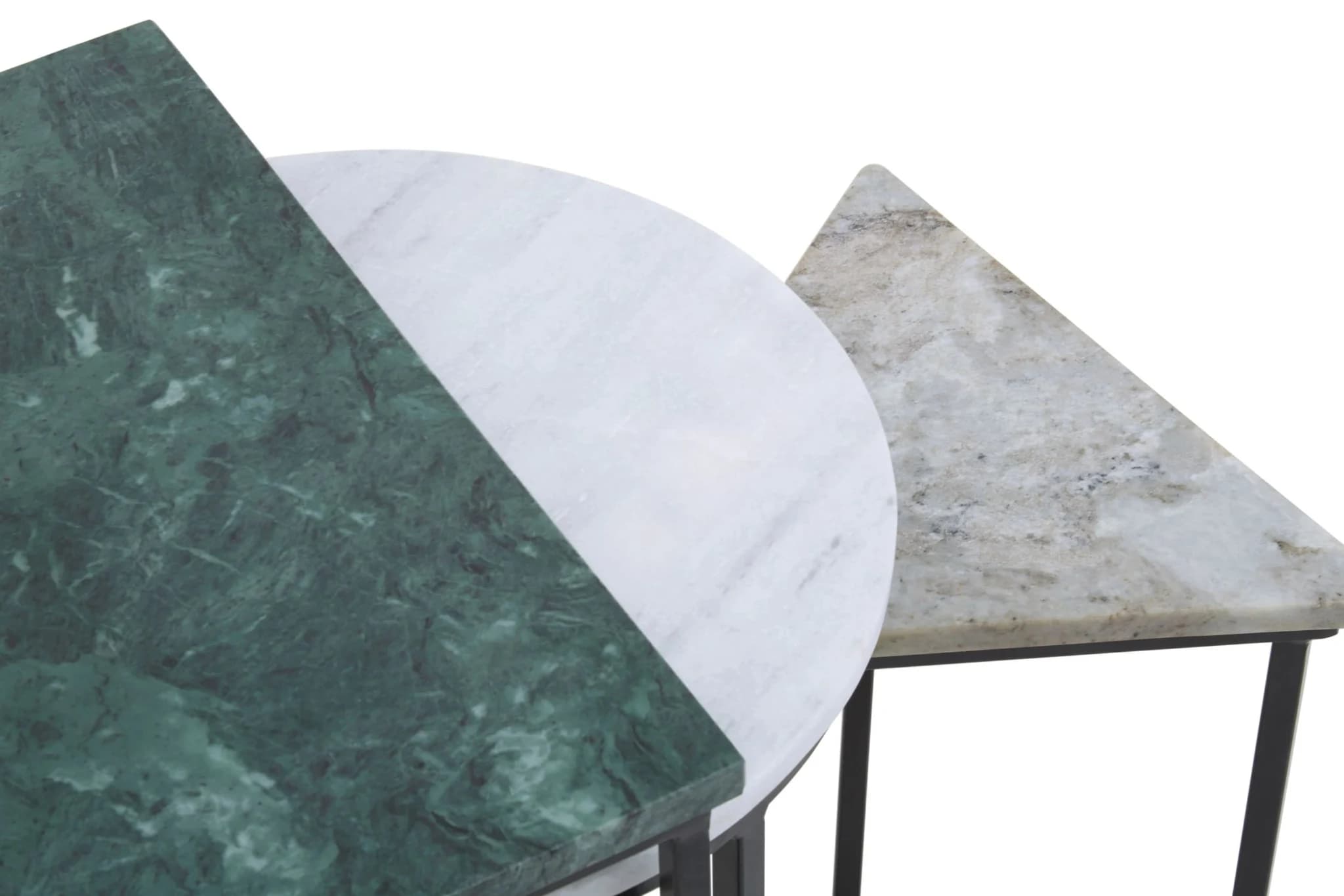 Mandoli Nest Of 3 Assorted Marble Tables - Tables, photo 8 of 8
