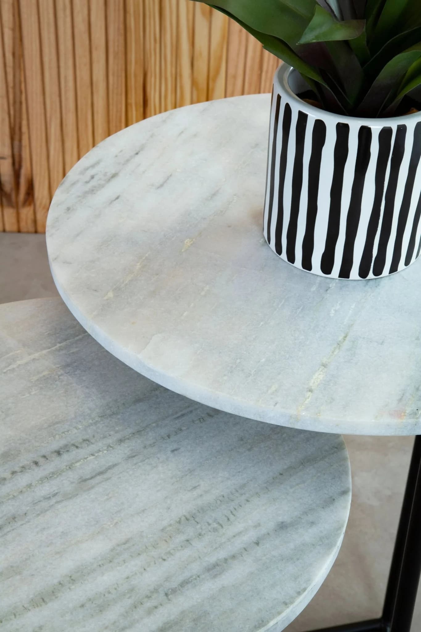 Mandoli Nest Of 3 White Marble Side Tables - Tables, photo 4 of 8