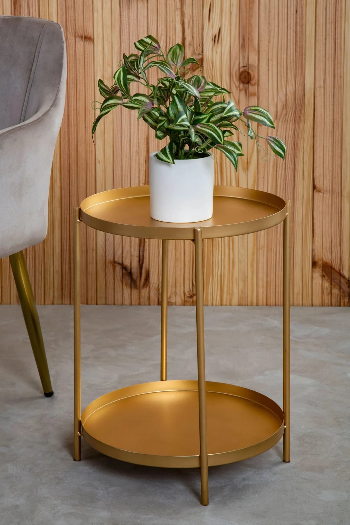 Mandoli Gold Side Table - Tables, photo 4 of 8