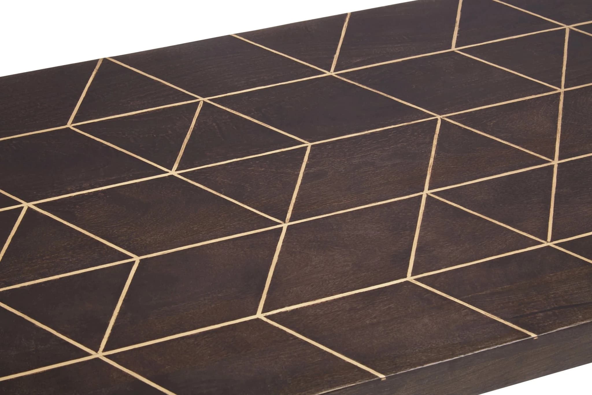 Naro Dark Mango Wood with Gold Inlay Coffee Table - Tables, photo 5 of 7