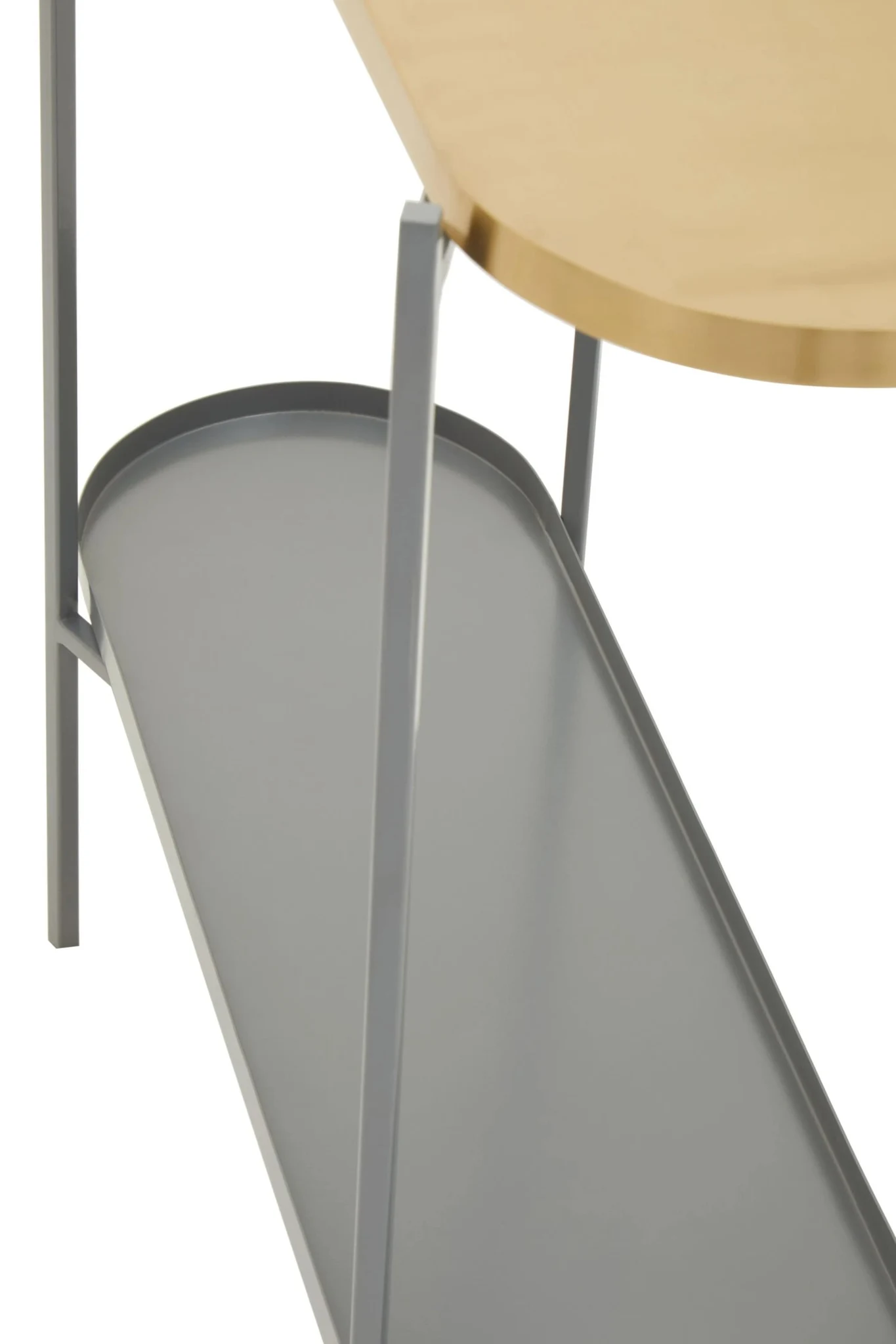 Kobra Grey and Gold Finish 2 Tier Console Table - Tables, photo 8 of 8