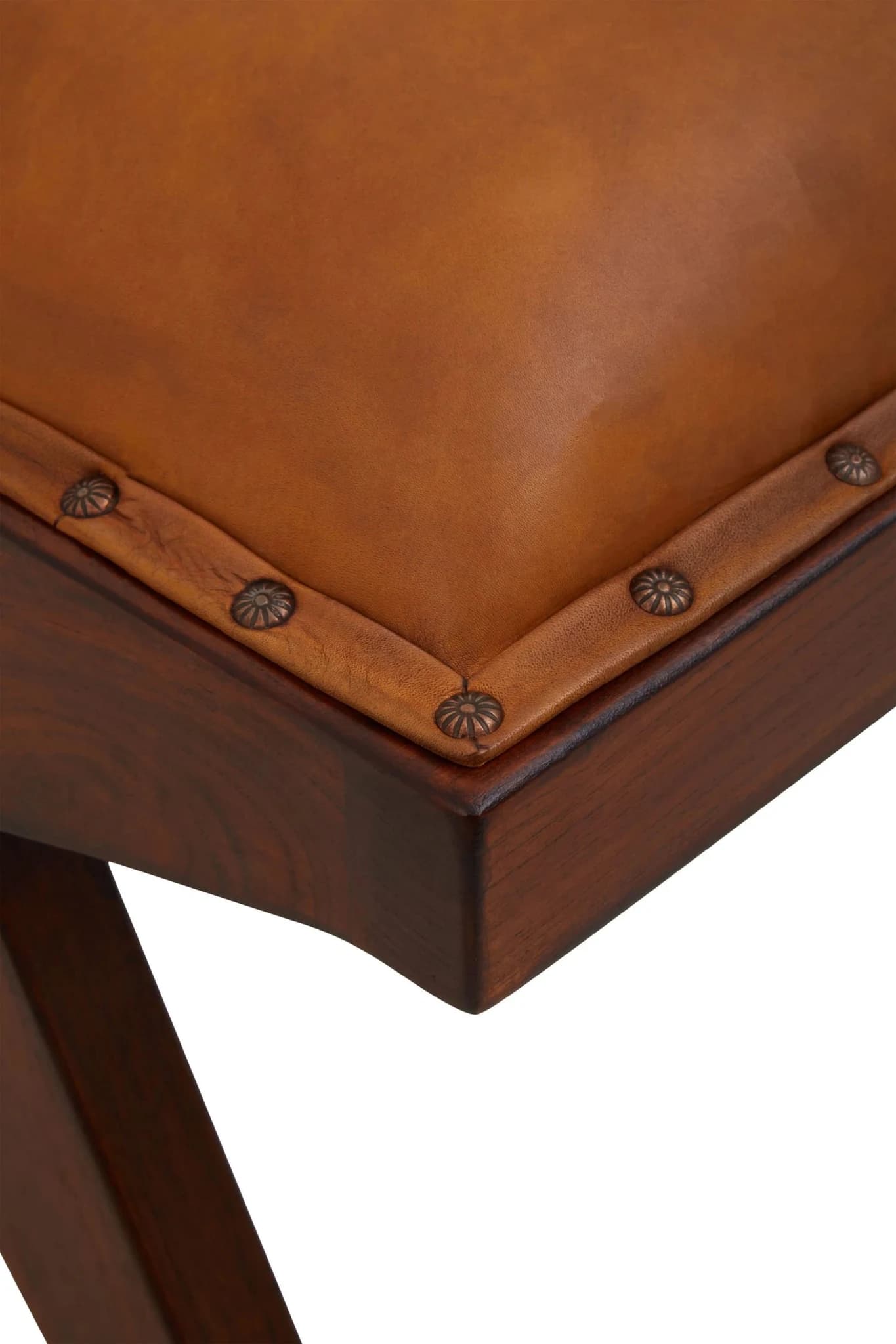 Inca Tan Leather Bench - Seating, photo 7 of 8