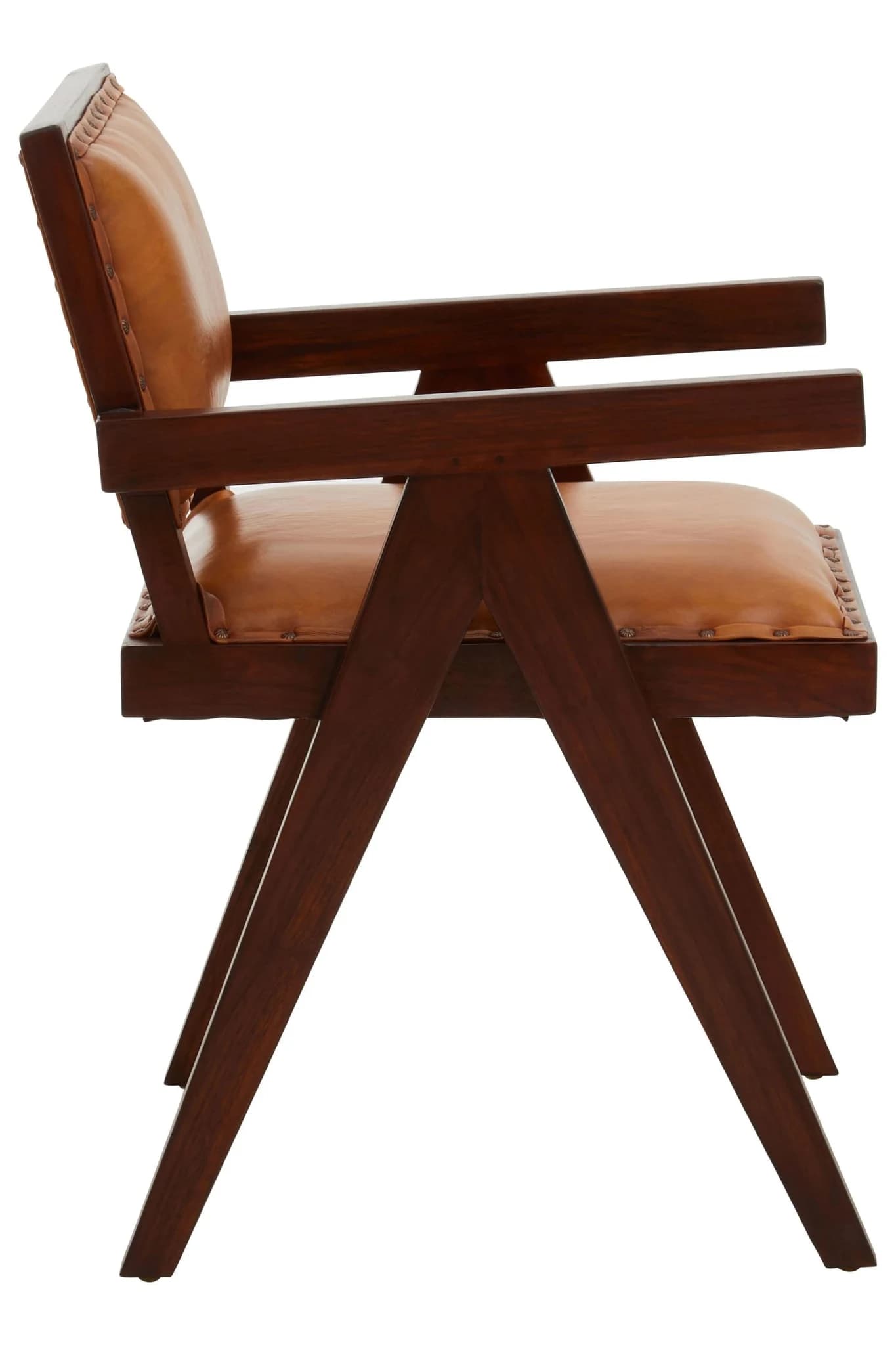 Inca Tan Leather Dining Chair - Seating, photo 6 of 8