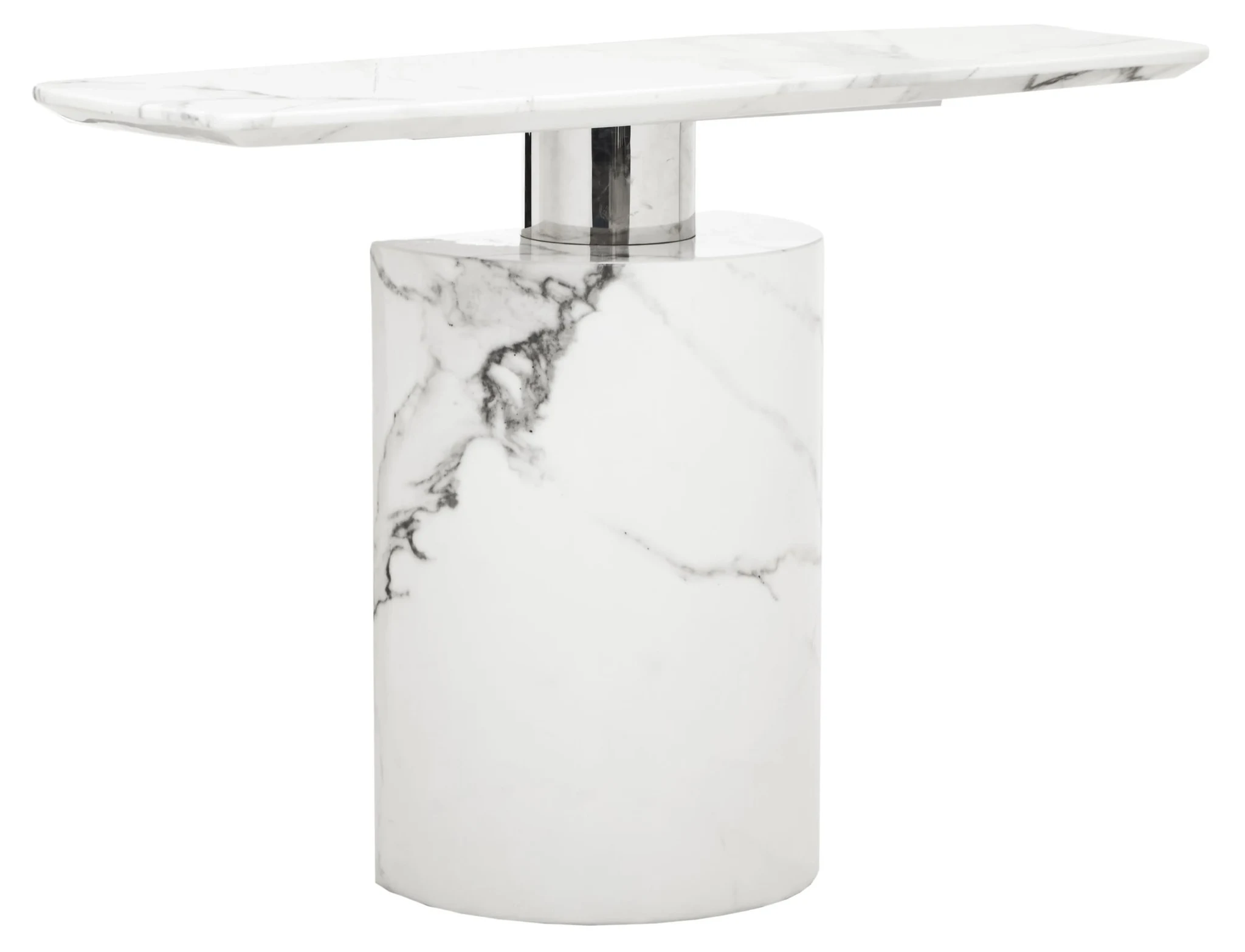 Sesto White Marble Console Table - Tables, photo 3 of 6